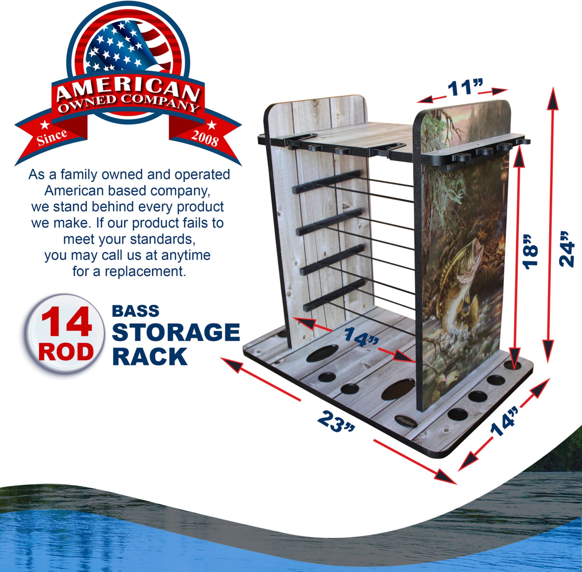 Rush Creek 14 Fishing Rod Holder product image