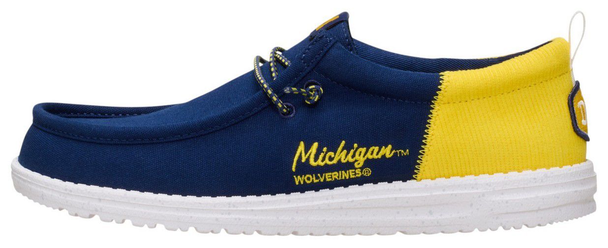 Hey Dude Men's Wally Funk Michigan Wolverines Shoes product image