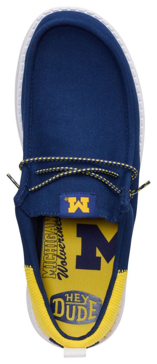 Hey Dude Men's Wally Funk Michigan Wolverines Shoes product image
