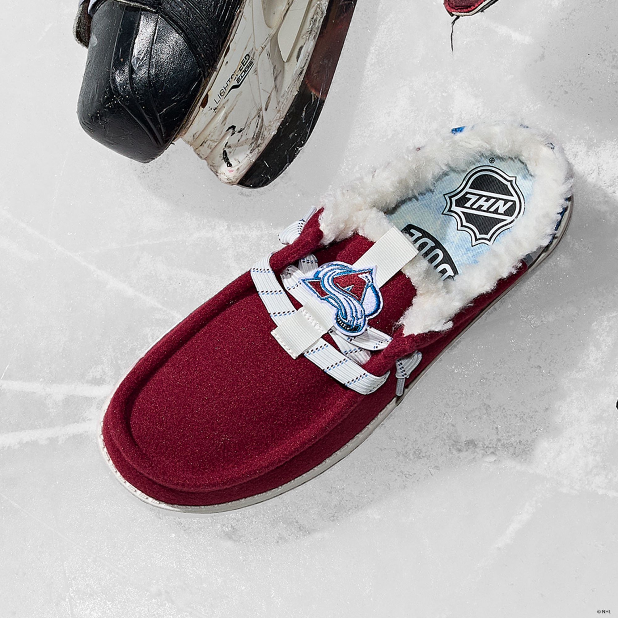 Hey Dude Men's Wally Slip NHL Avalanche Shoe product image