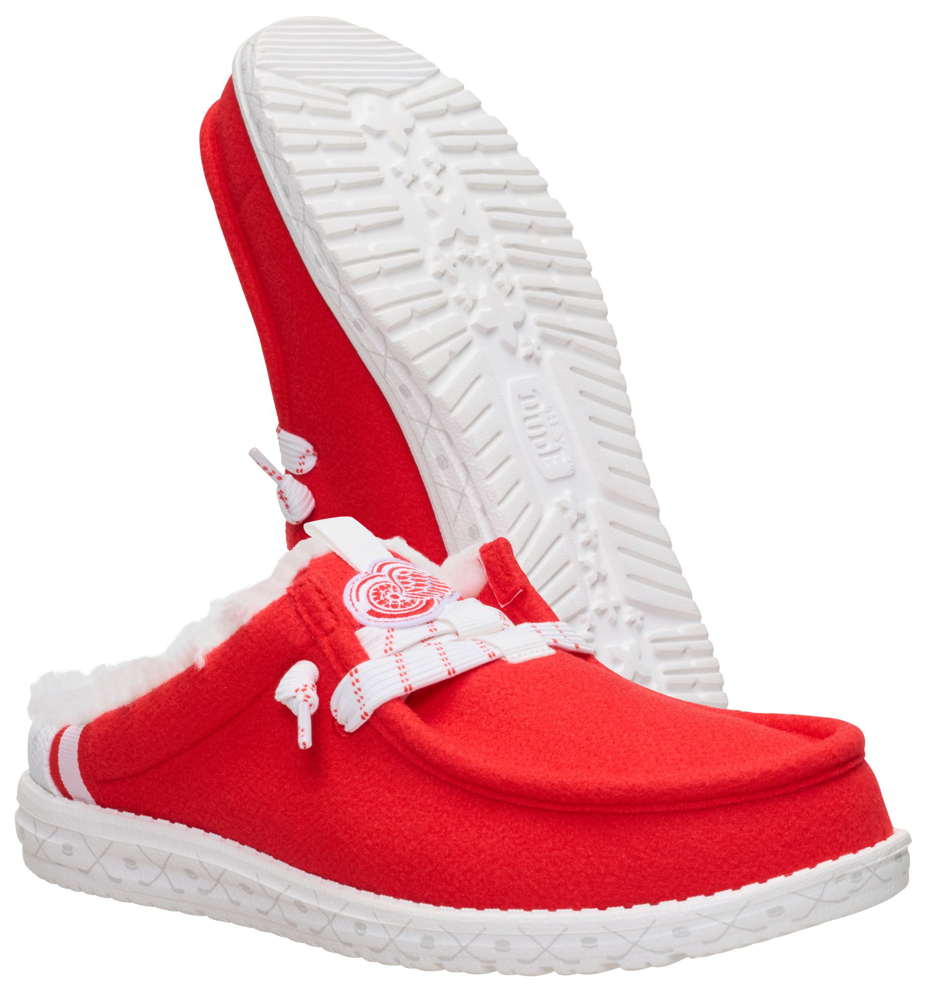 Hey Dude Men's Wally Slip NHL Red Wings Shoe product image
