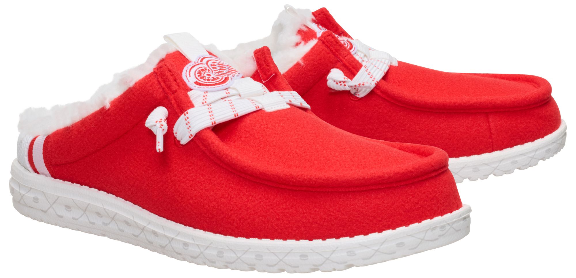 Hey Dude Men's Wally Slip NHL Red Wings Shoe product image