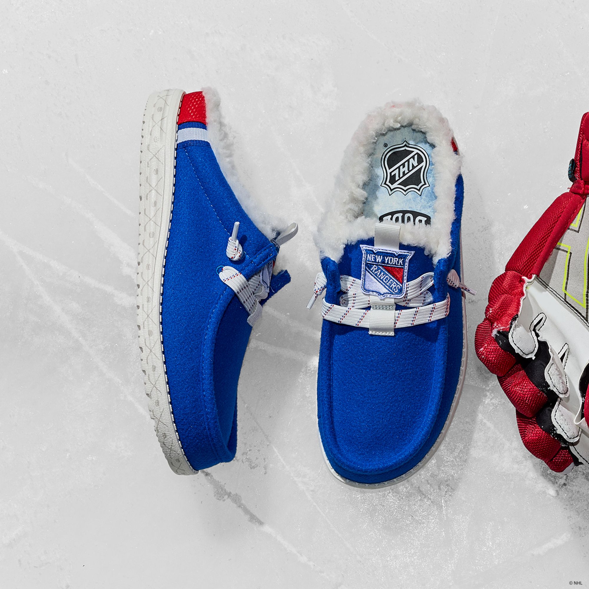 Hey Dude Men's Wally Slip NHL Rangers Shoe product image