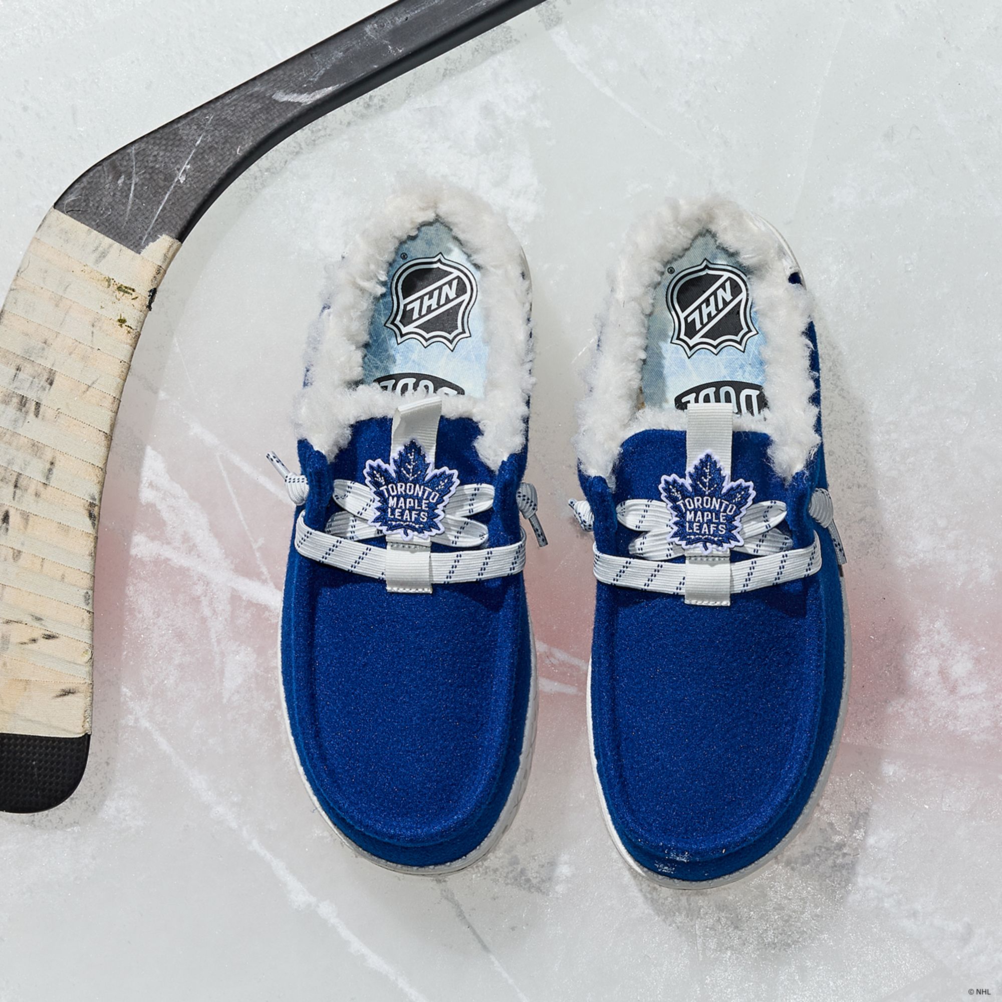 Hey Dude Men's Wally Slip NHL Maple Leafs Shoe product image