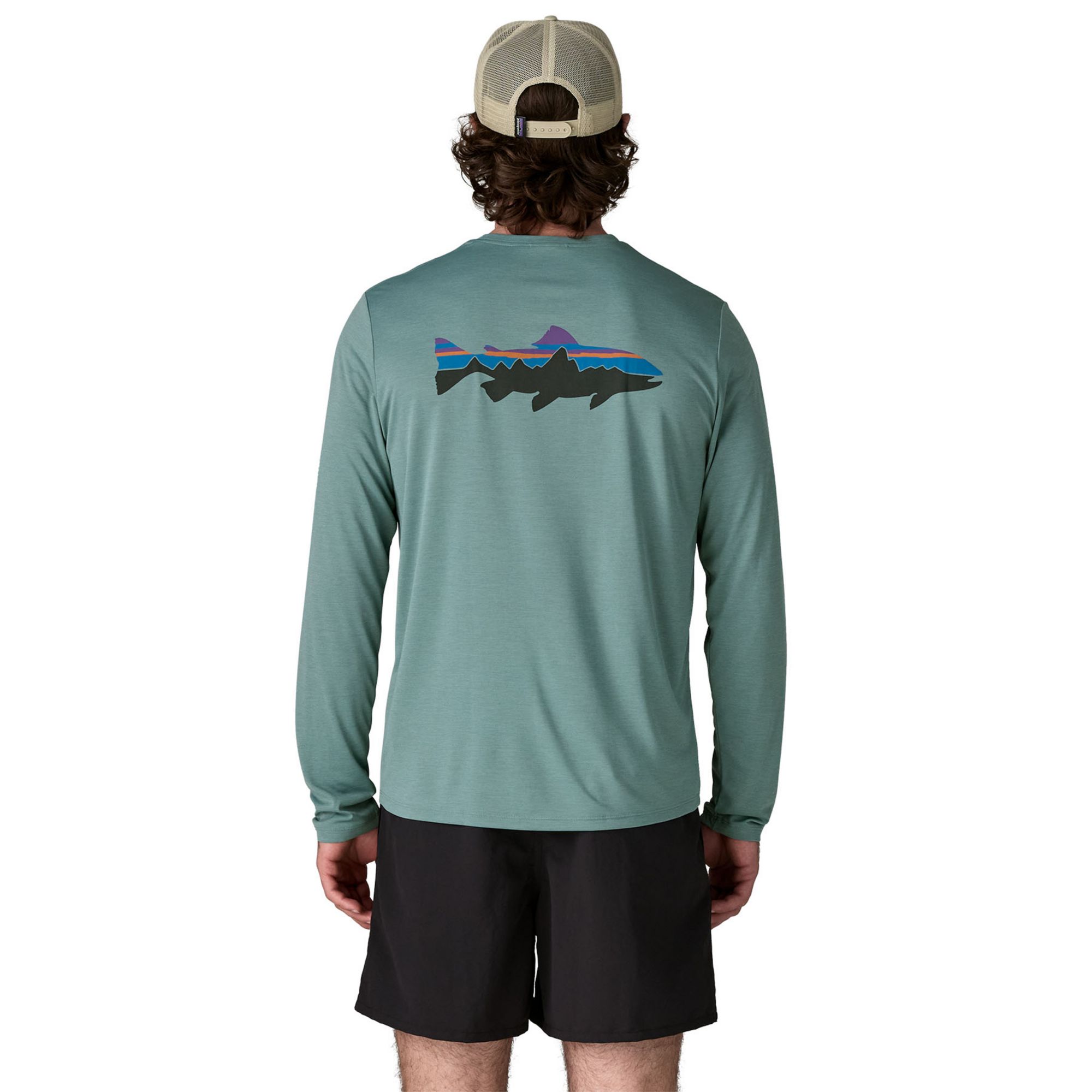 Patagonia Men's  Capilene Cool Daily Fitz Roy Trout Long-Sleeved Shirt product image