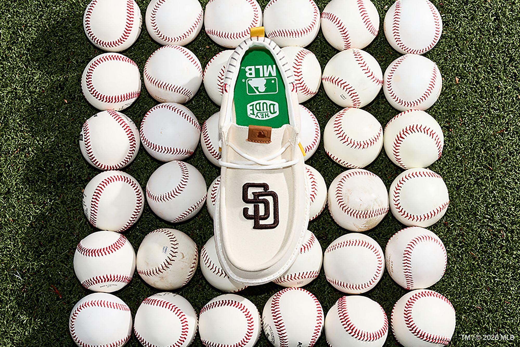 Hey Dude Men's Wally Funk MLB Vintage Padres Shoes product image