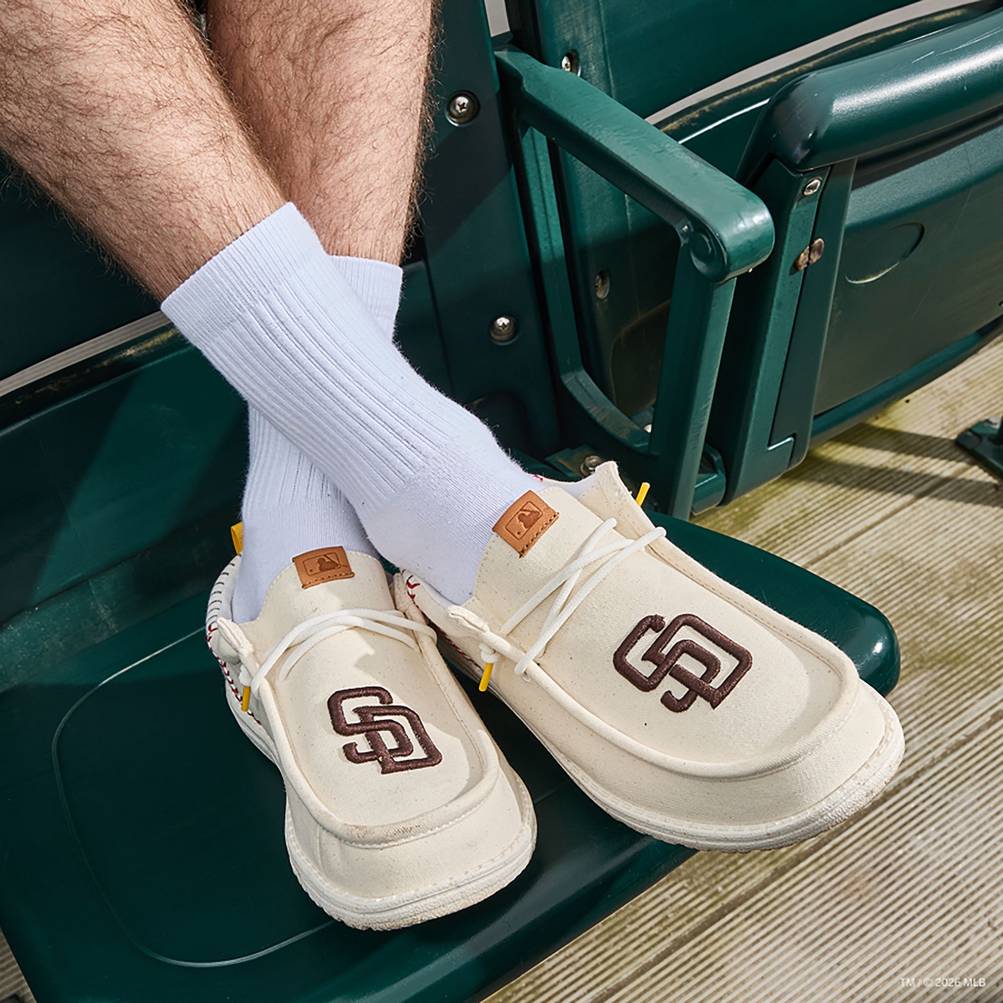 Hey Dude Men's Wally Funk MLB Vintage Padres Shoes product image