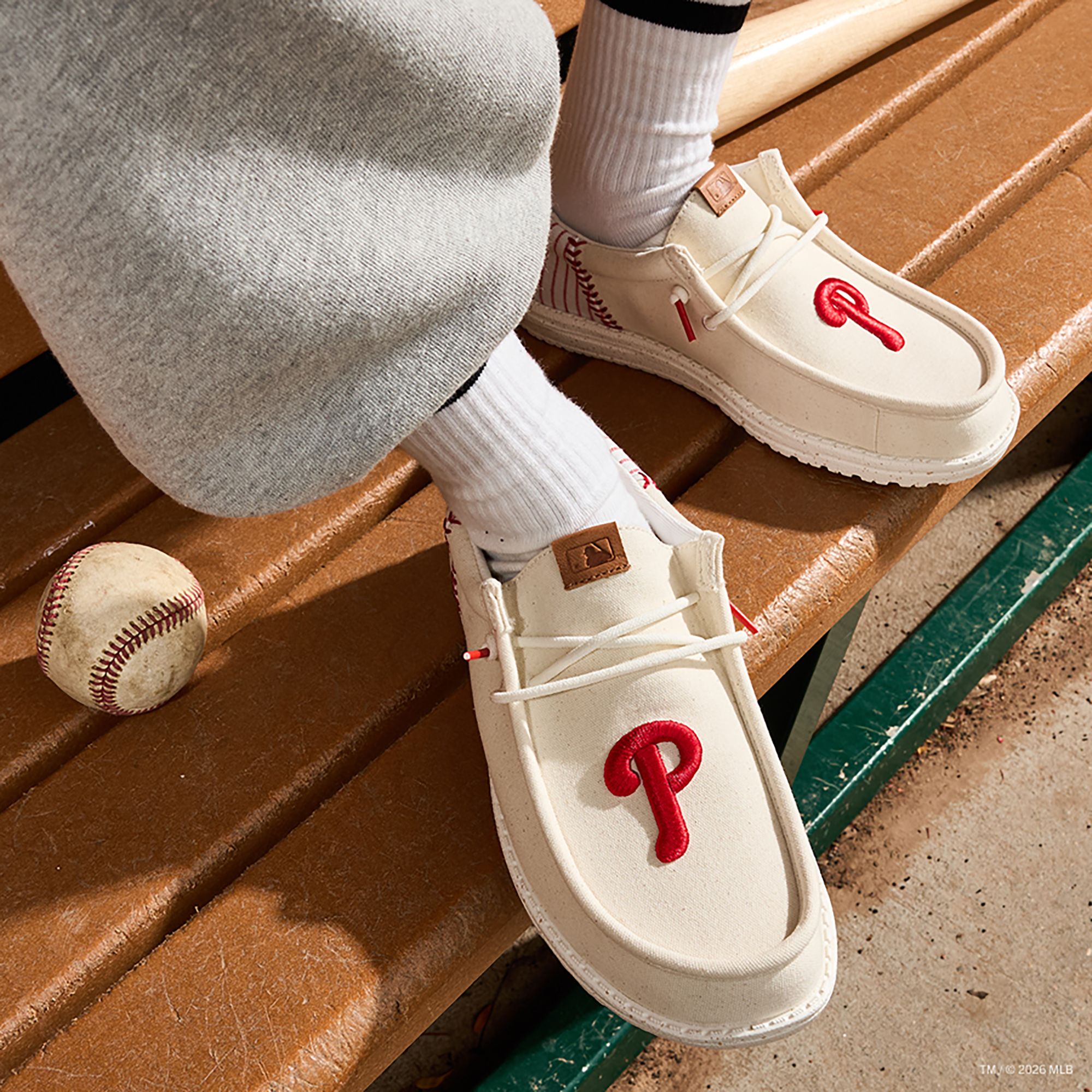 Hey Dude Men's Wally Funk MLB Vintage Phillies Shoes product image