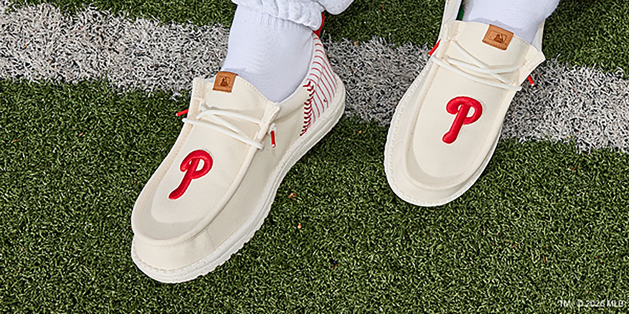 Hey Dude Men's Wally Funk MLB Vintage Phillies Shoes product image