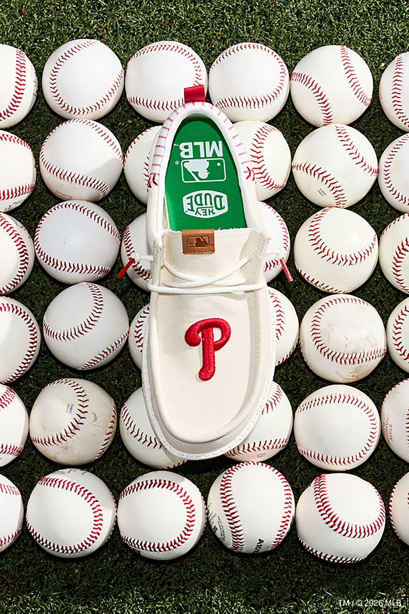 Hey Dude Men's Wally Funk MLB Vintage Phillies Shoes product image