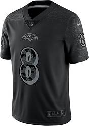 Nike Men's Baltimore Ravens Lamar Jackson #8 Reflective Black Limited Jersey product image
