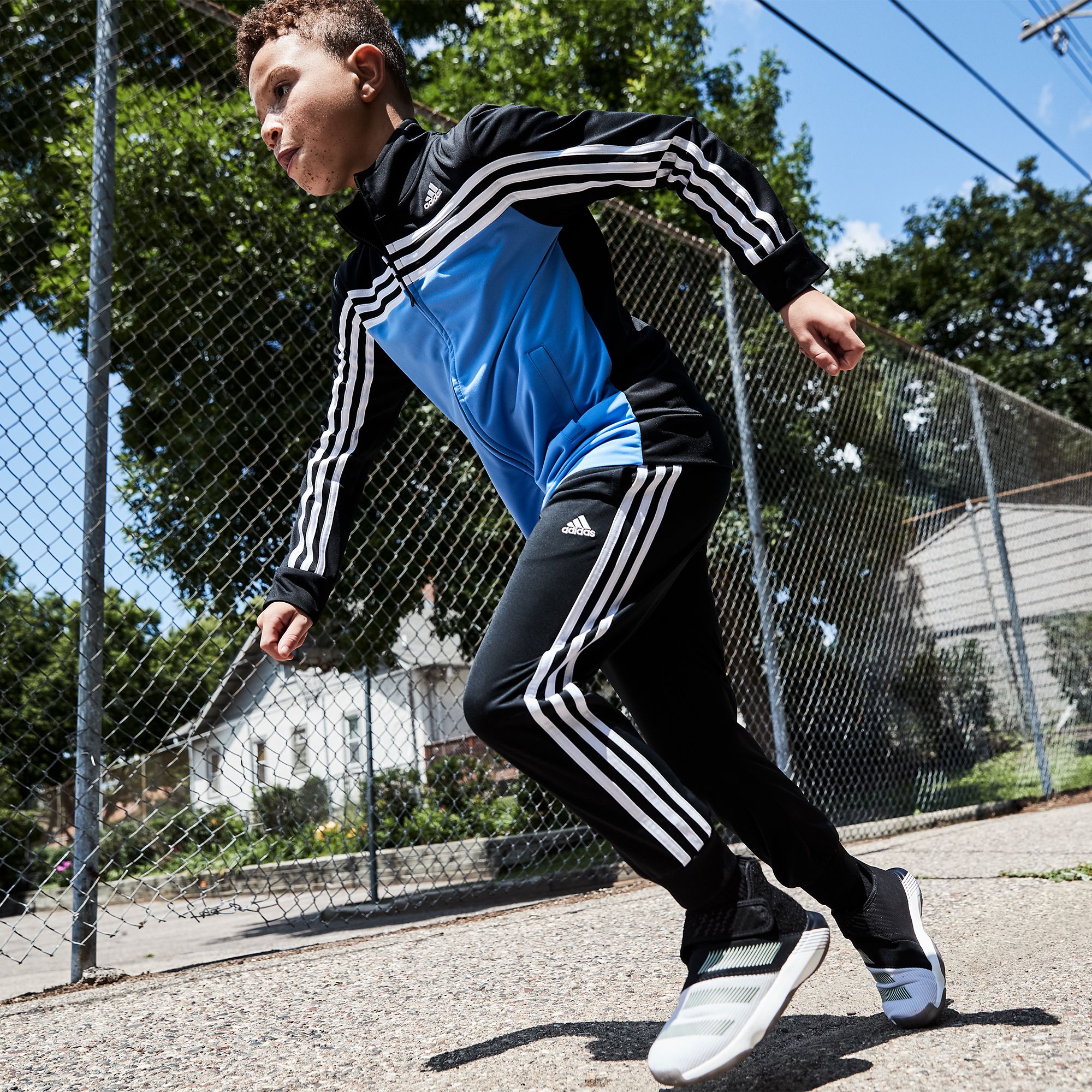 adidas boys tricot jacket