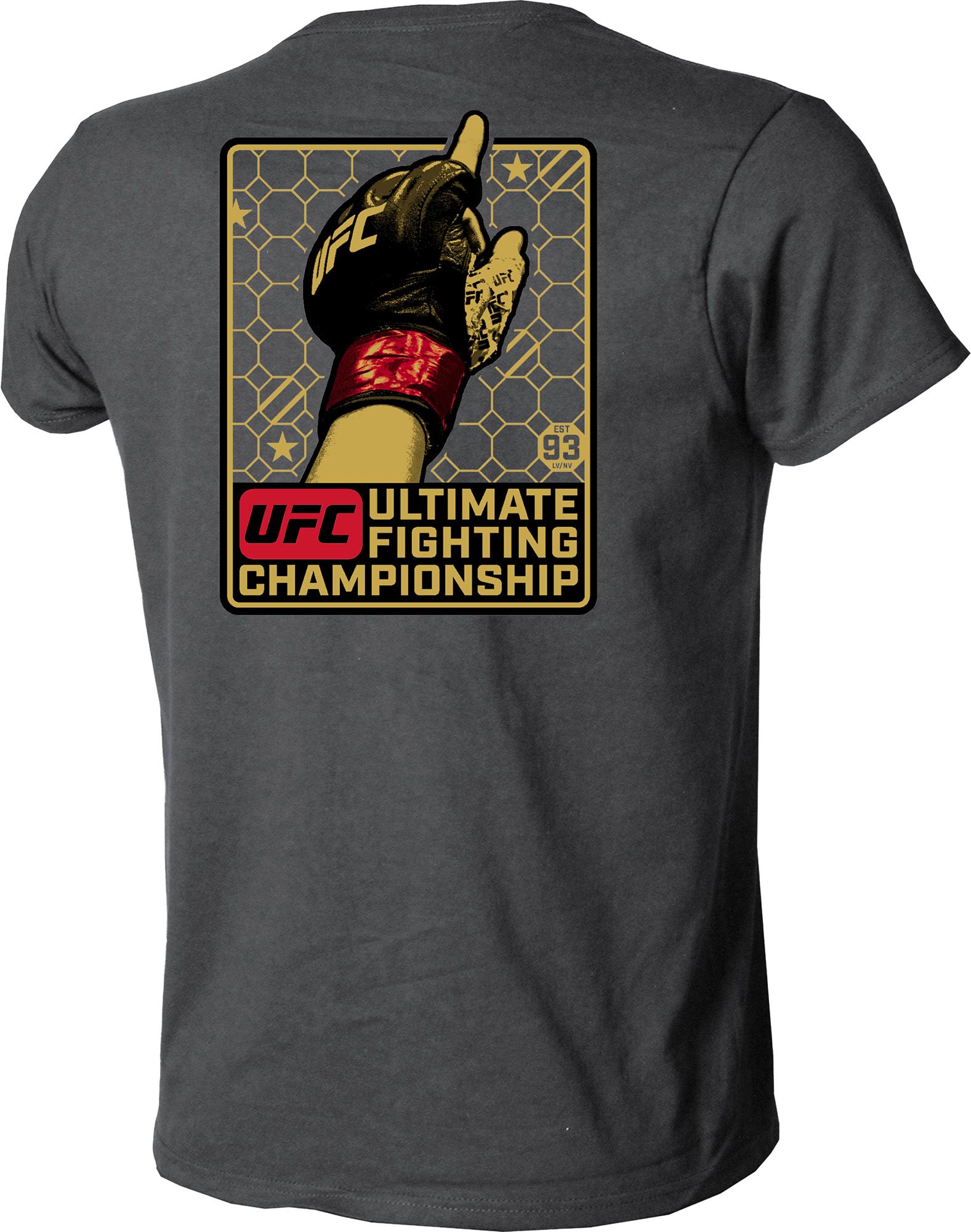 Dynasty Apparel Adult UFC Grey 2-Hit Glove T-Shirt product image