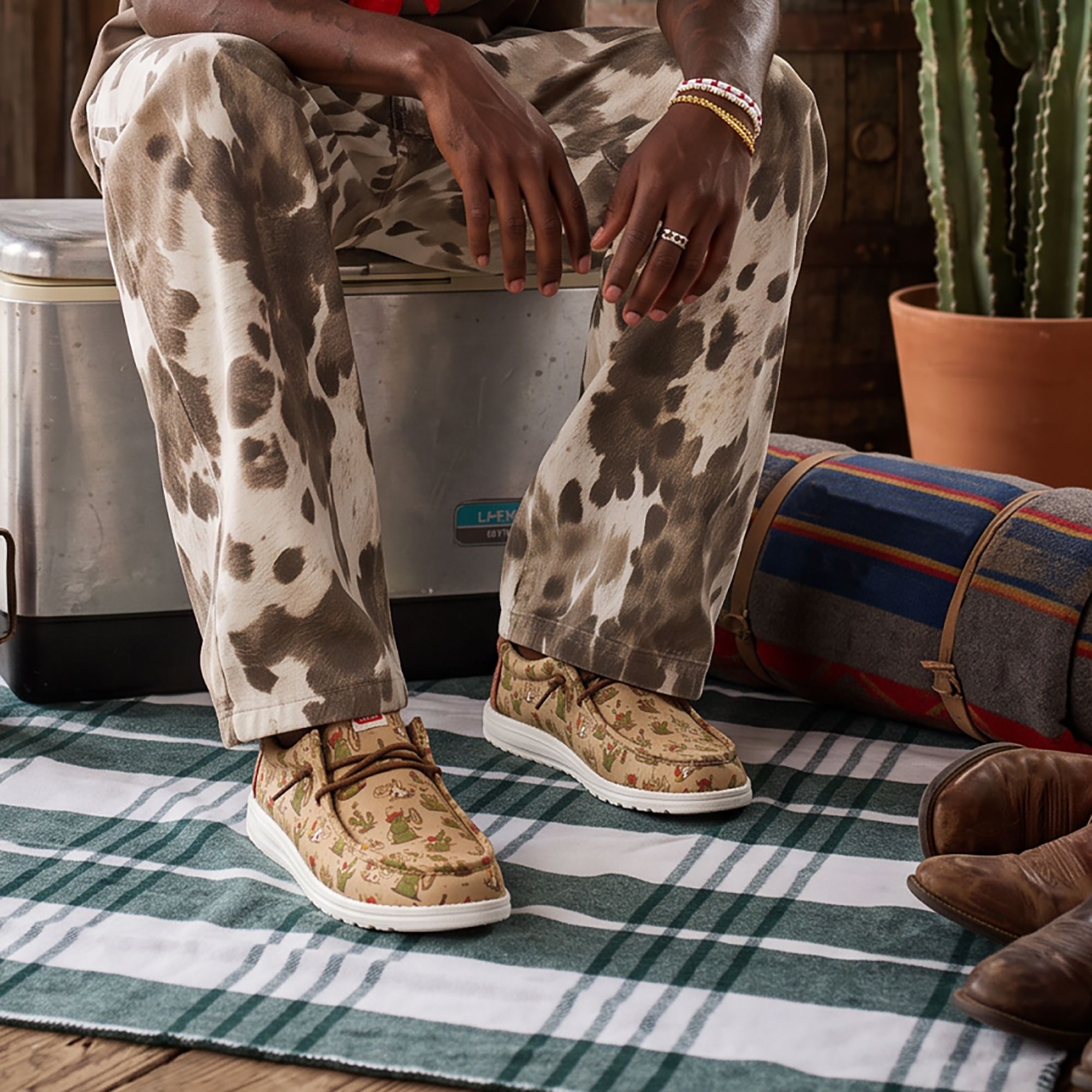 Hey Dude Men's Wally Cowboy Christmas Shoes product image