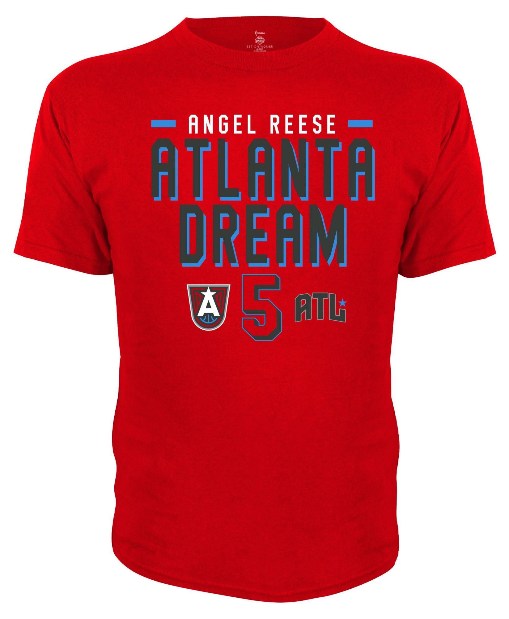 Dynasty Apparel Adult Atlanta Dream Angel Reese Red Explorer T-Shirt product image