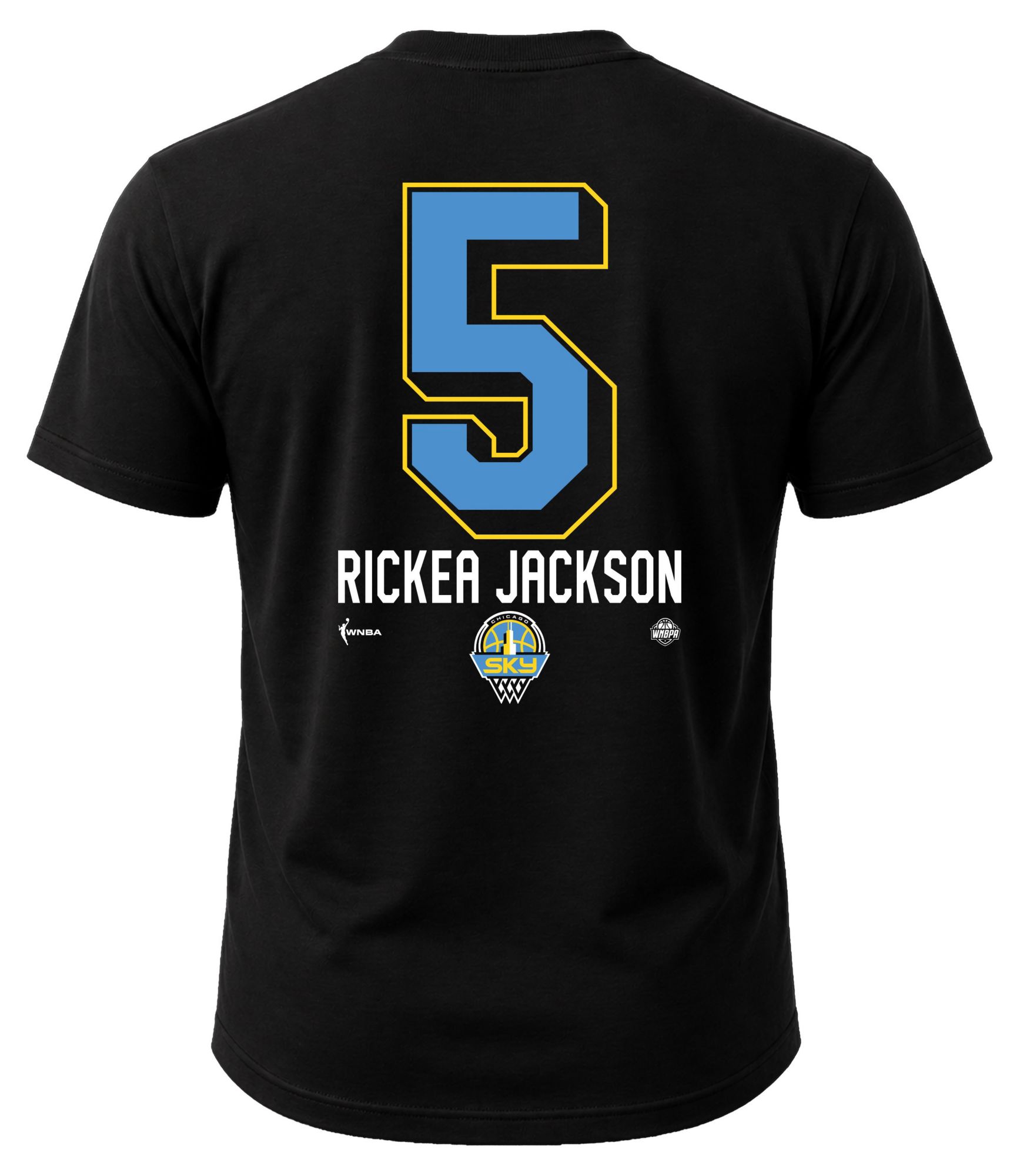 Dynasty Apparel Adult Chicago Sky Rickea Jackson Black Explorer T-Shirt product image
