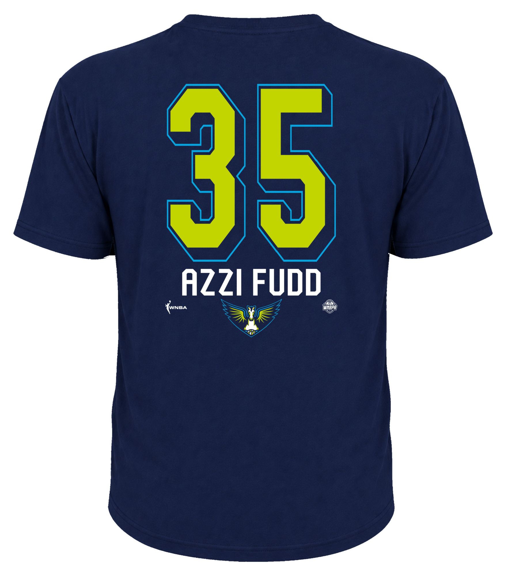 Dynasty Apparel Adult Dallas Wings Azzi Fudd Navy Explorer T-Shirt product image