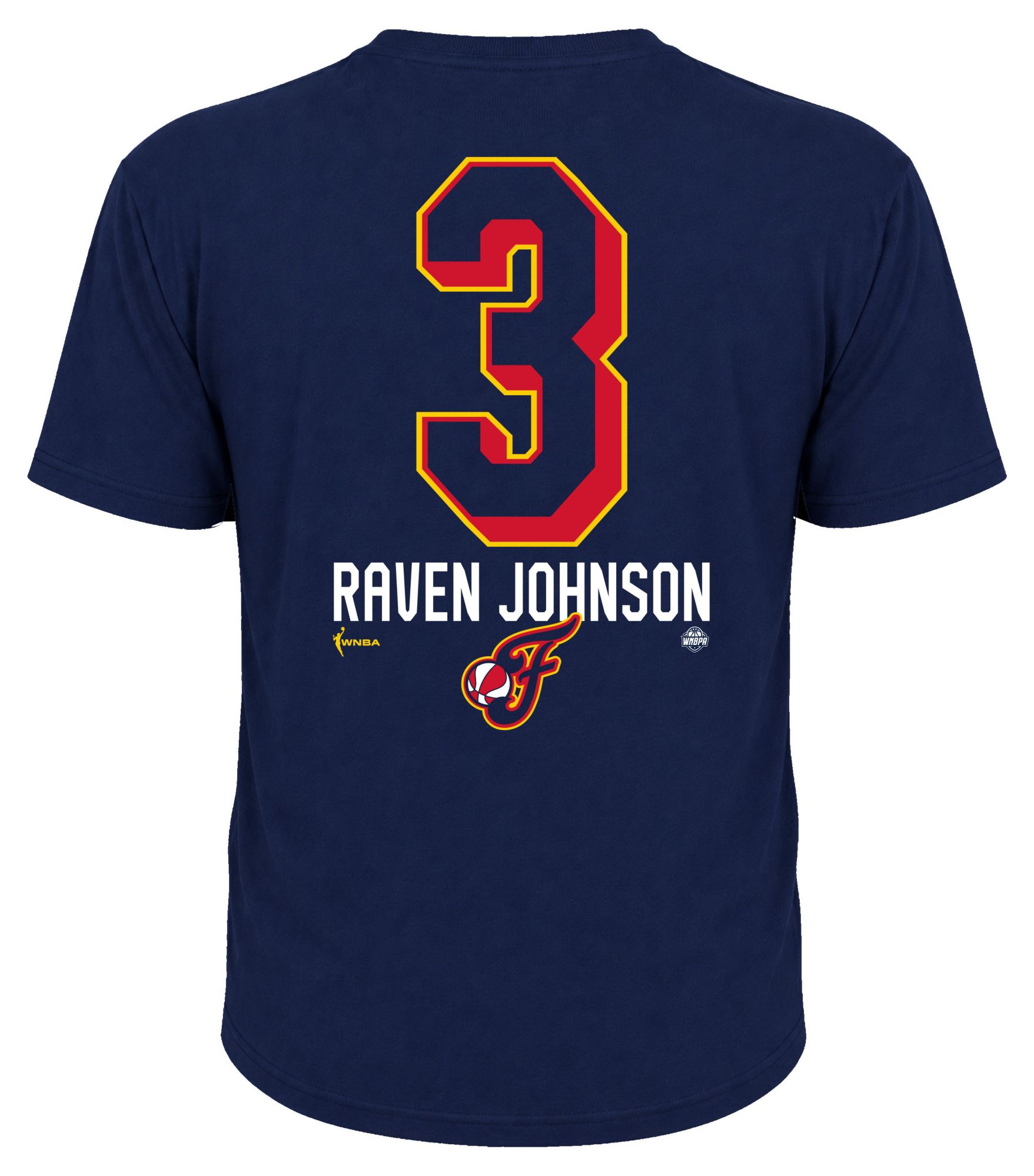 Dynasty Apparel Adult Indiana Fever Raven Johnson Navy Explorer T-Shirt product image