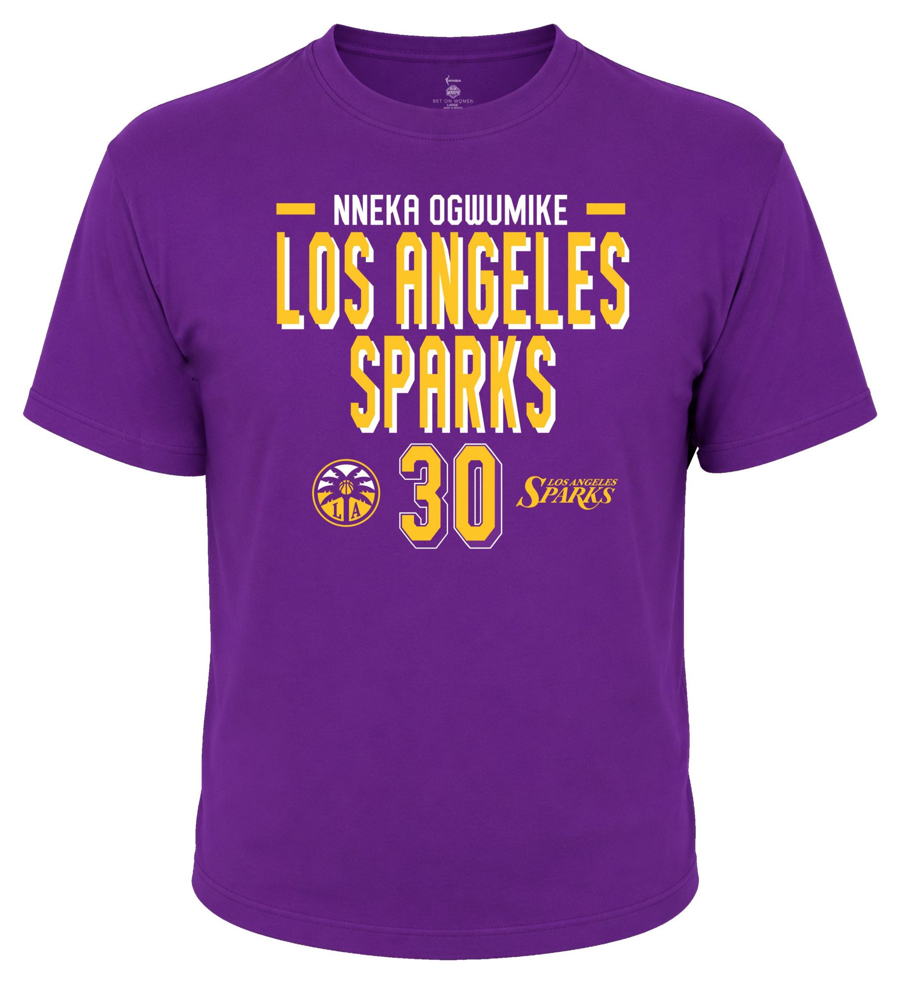 Dynasty Apparel Adult Los Angeles Sparks Nneka Ogwumike Purple Explorer T-Shirt product image