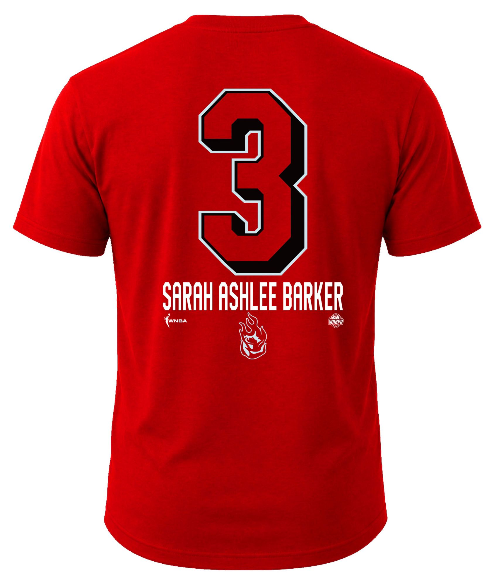Dynasty Apparel Adult Portland Fire Sarah Ashlee Barker Red Explorer T-Shirt product image