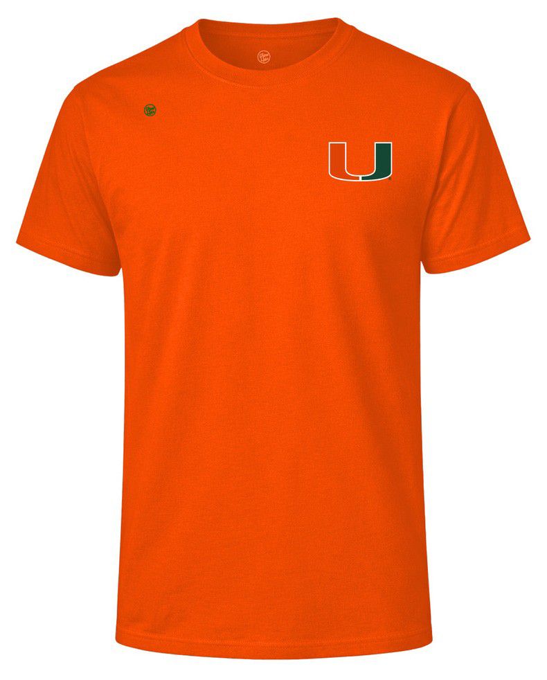 Dyme Lyfe Men's Ed Reed #20 Miami Hurricanes Orange T-Shirt product image