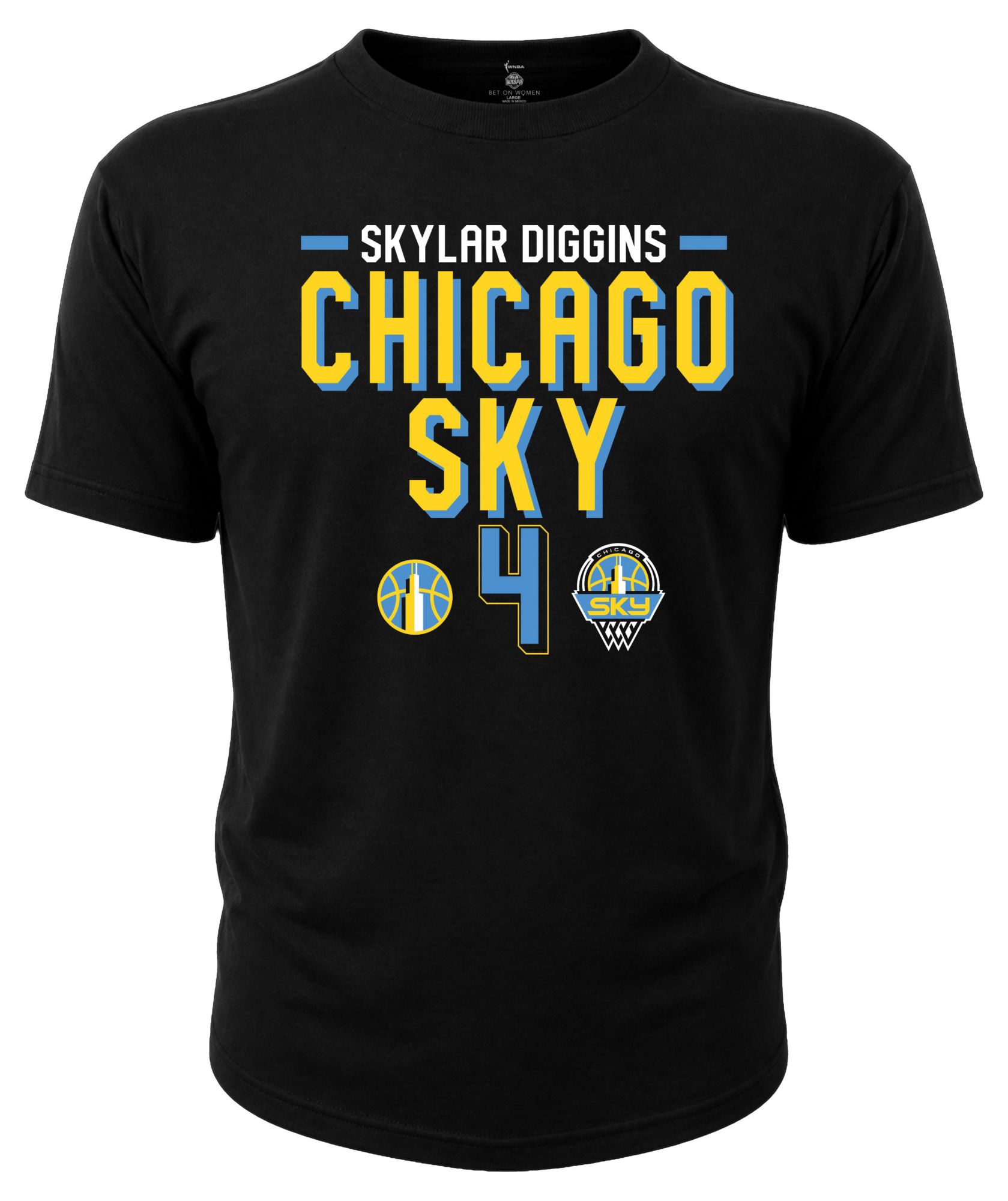 Dynasty Apparel Youth Chicago Sky Skylar Diggins-Smith Black Explorer T-Shirt product image