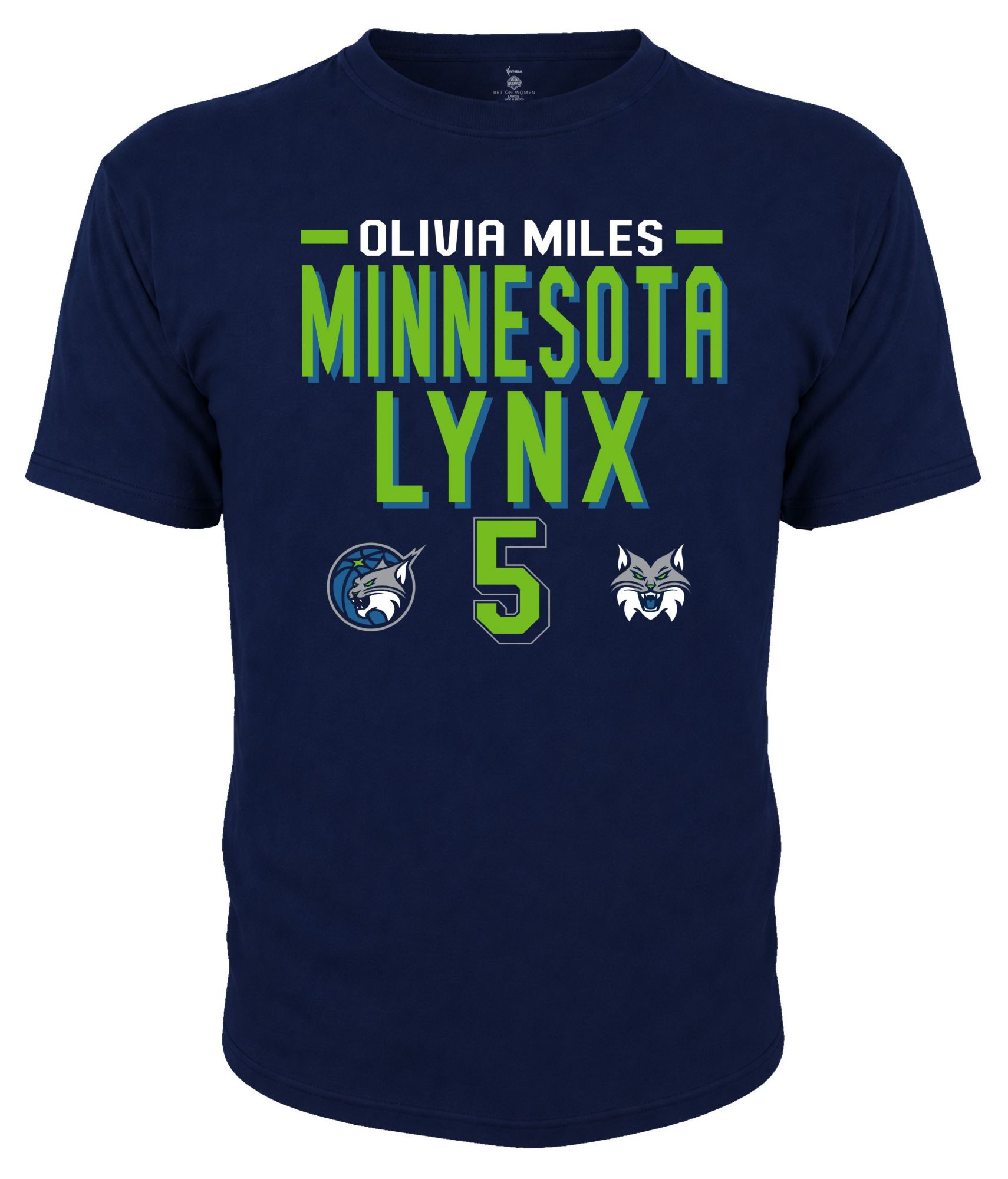 Dynasty Apparel Youth Minnesota Lynx Olivia Miles Navy Blue Explorer T-Shirt product image