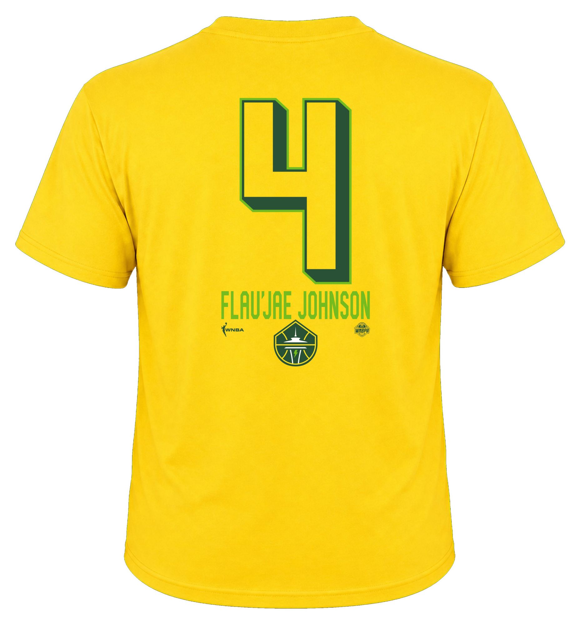 Dynasty Apparel Youth Seattle Storm Flau'jae Johnson Yellow Explorer T-Shirt product image