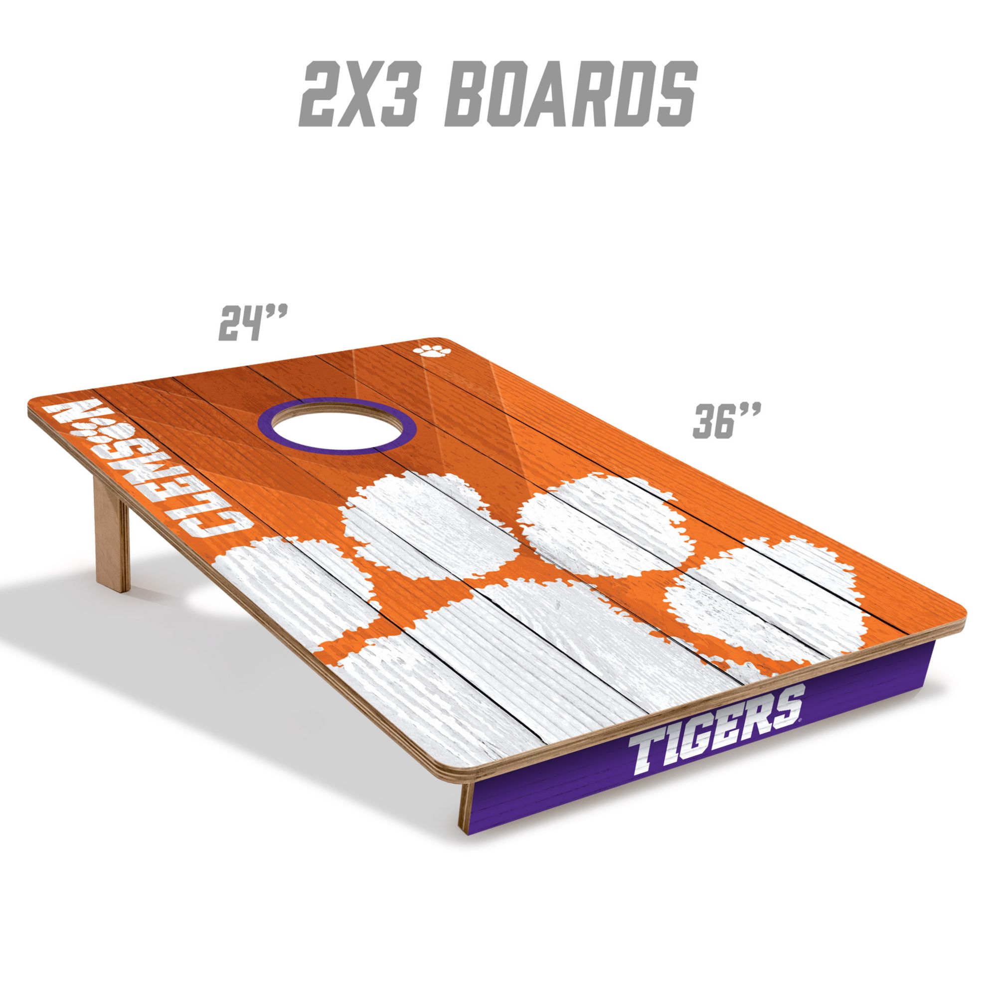 YouTheFan Clemson Tigers 2' x 3' Cornhole Boards product image