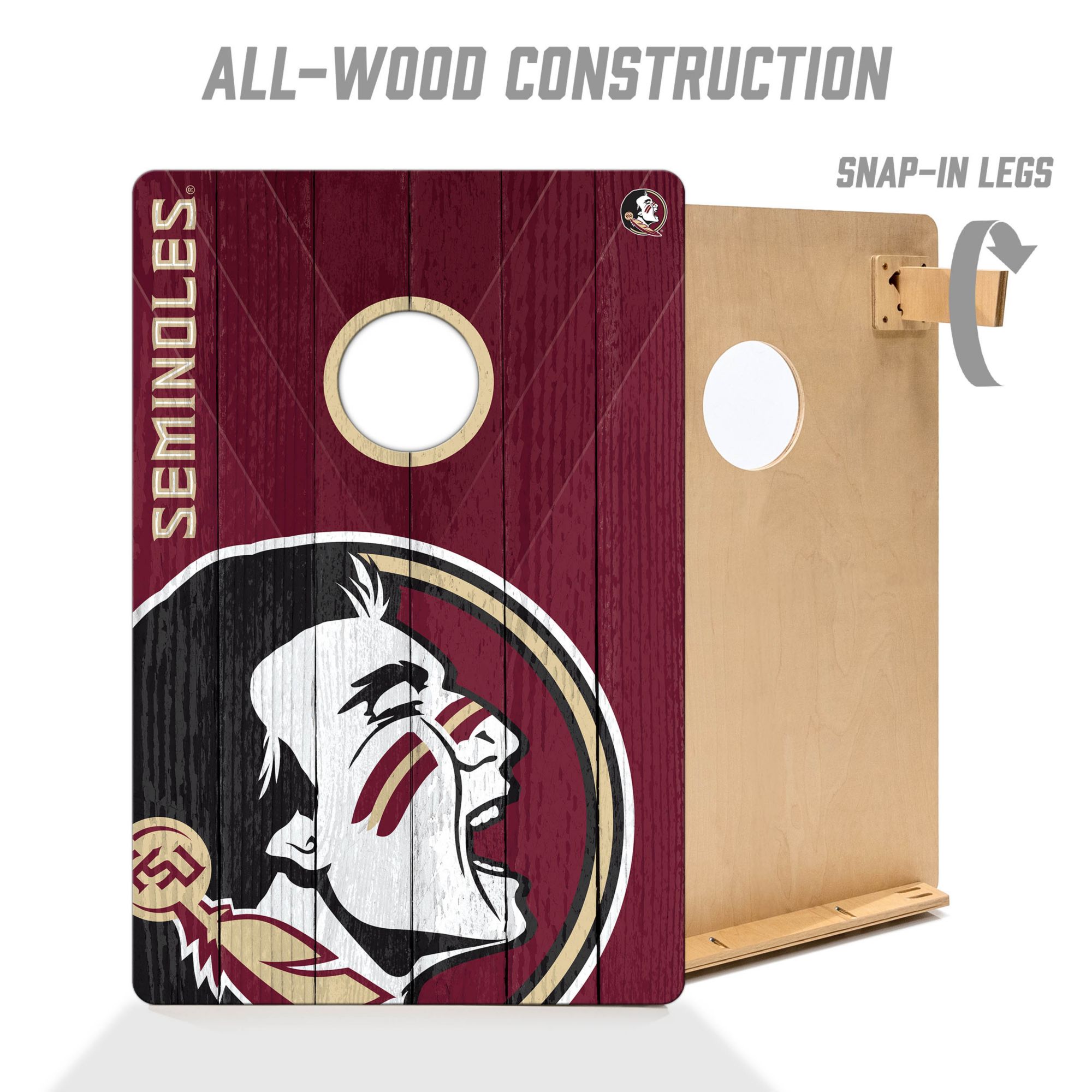 YouTheFan Florida State Seminoles 2' x 3' Cornhole Boards product image