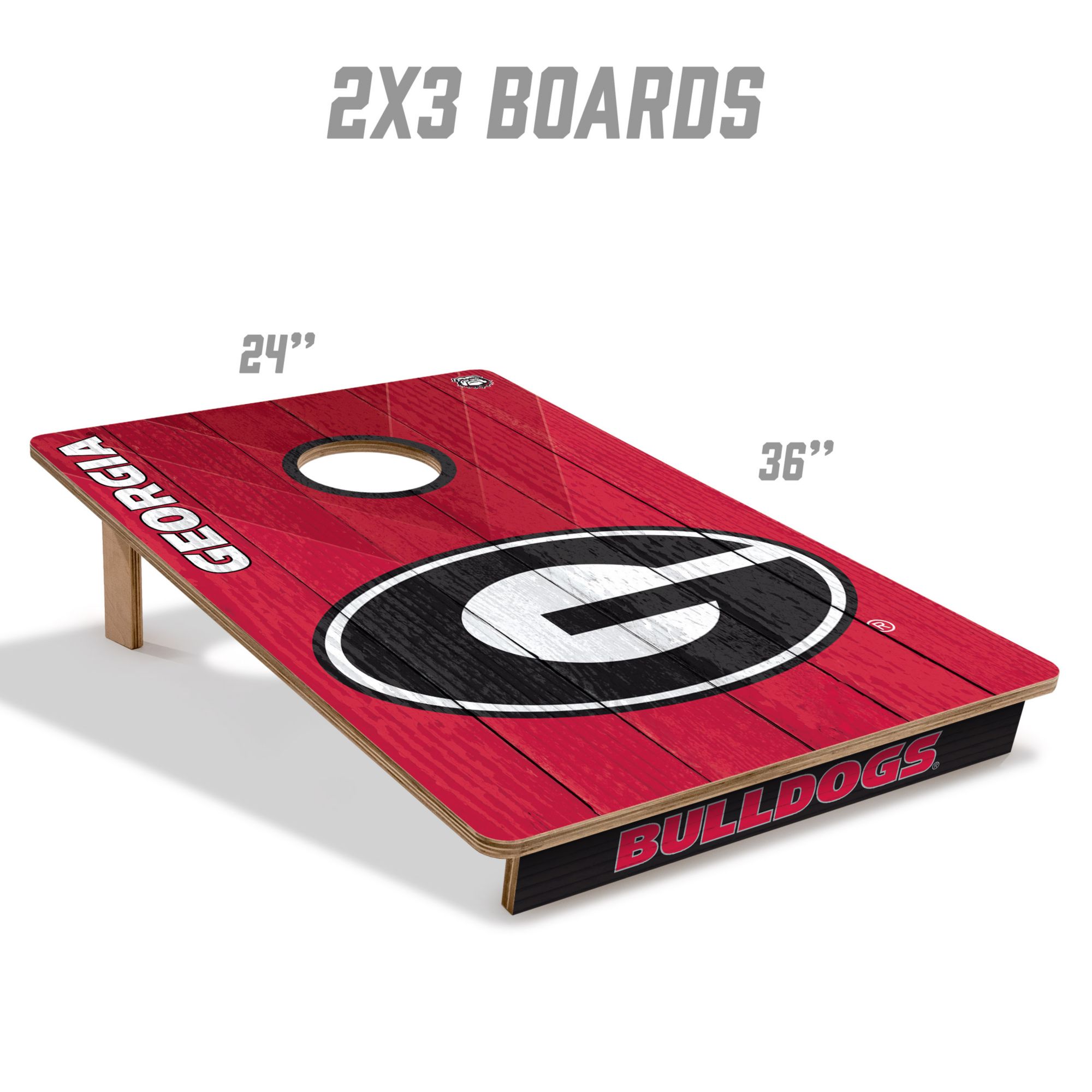 YouTheFan Georgia Bulldogs 2' x 3' Cornhole Boards product image