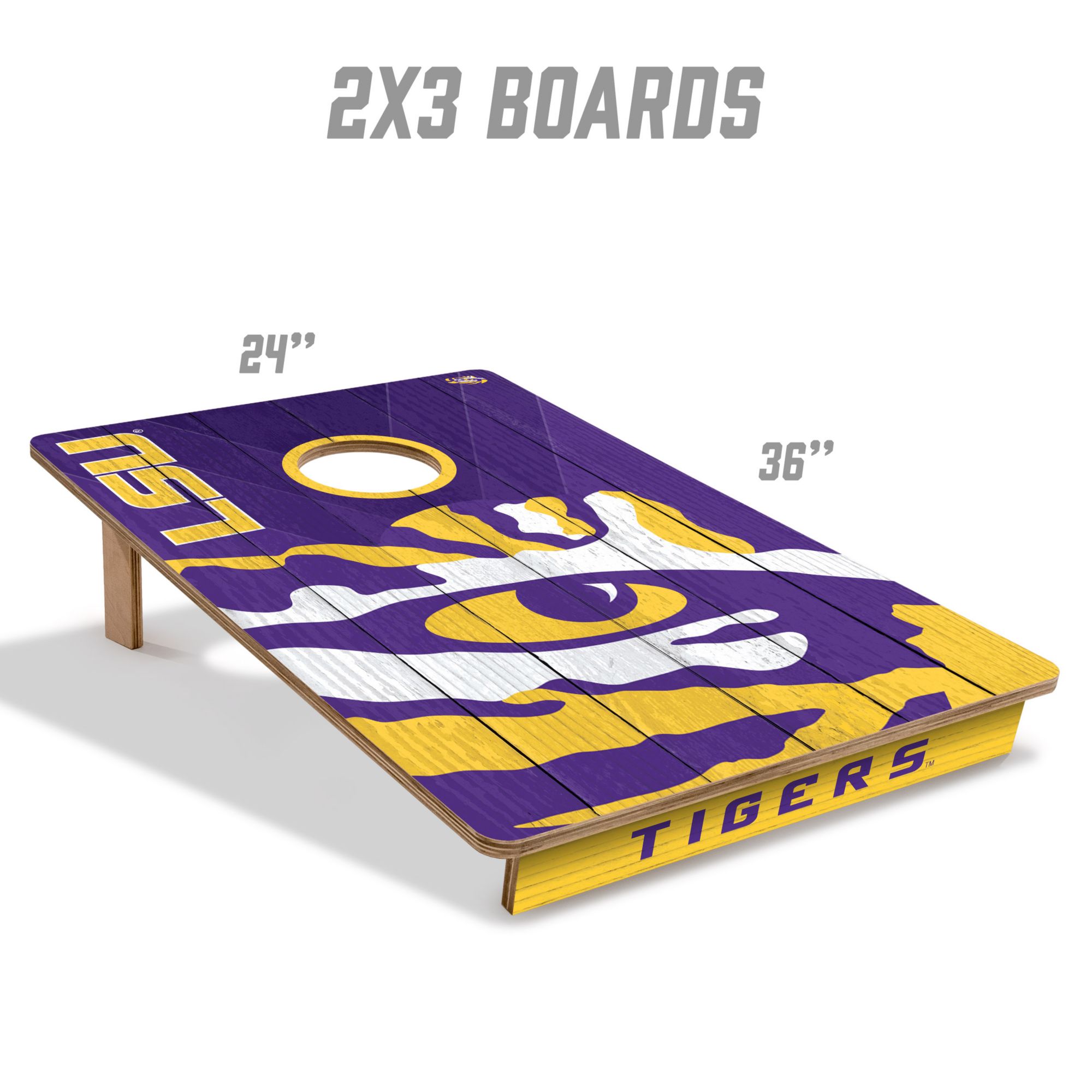 YouTheFan LSU Tigers 2' x 3' Cornhole Boards product image
