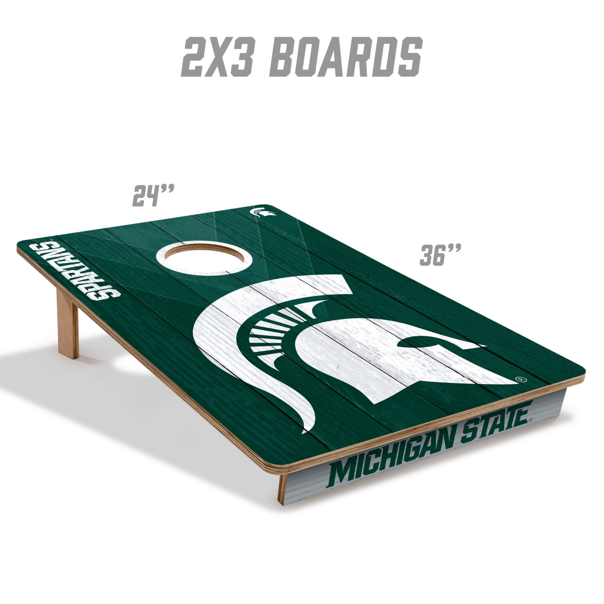 YouTheFan Michigan State Spartans 2' x 3' Cornhole Boards product image