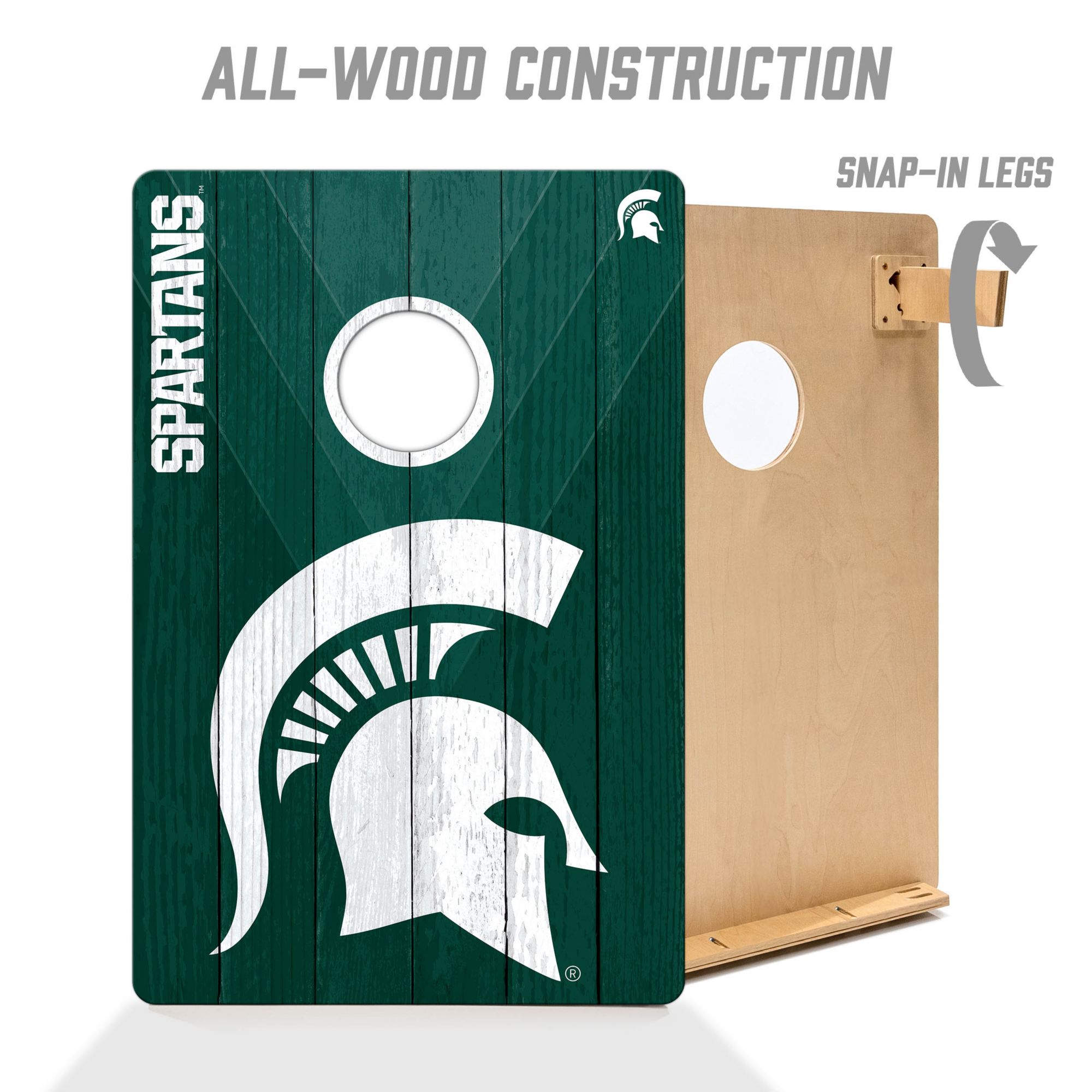 YouTheFan Michigan State Spartans 2' x 3' Cornhole Boards product image