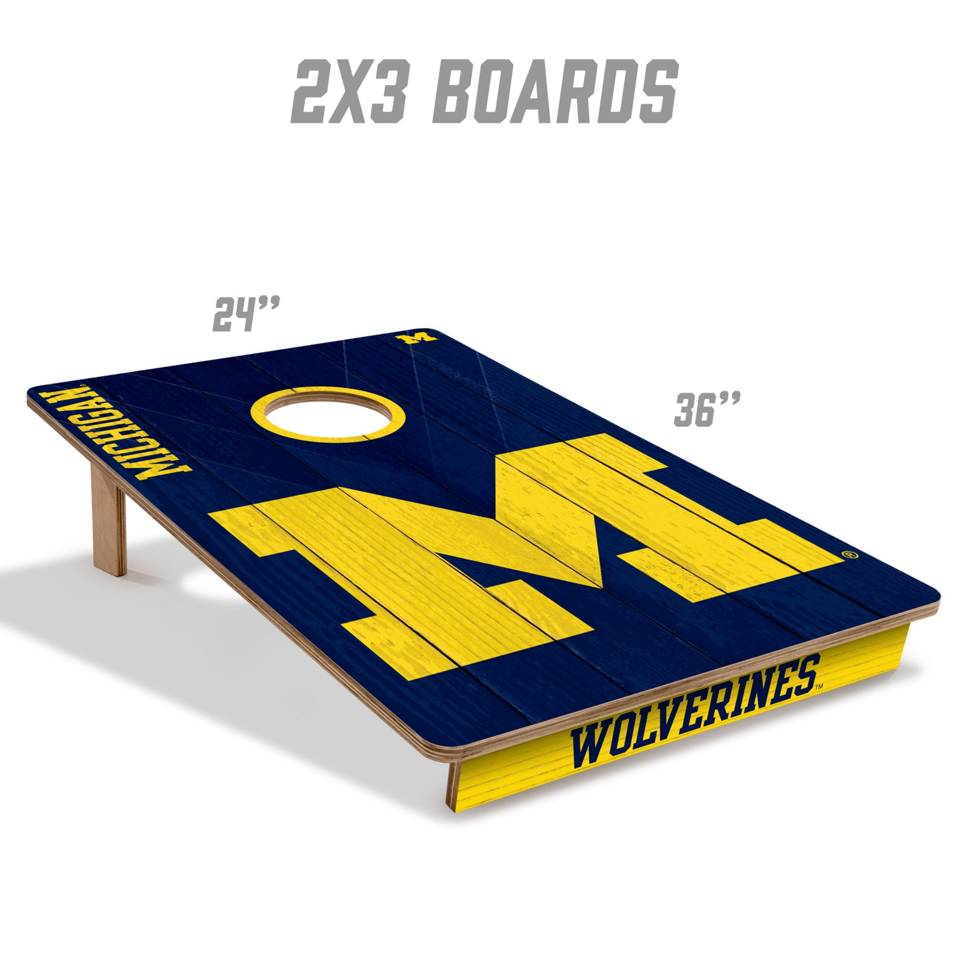 YouTheFan Michigan Wolverines 2' x 3' Cornhole Boards product image