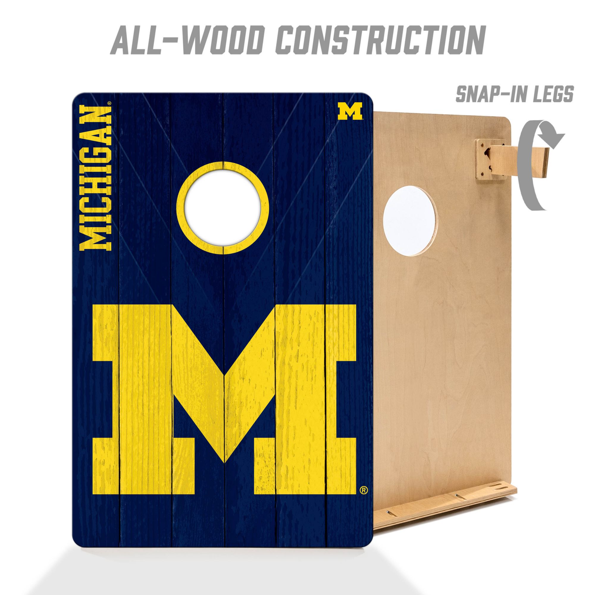 YouTheFan Michigan Wolverines 2' x 3' Cornhole Boards product image