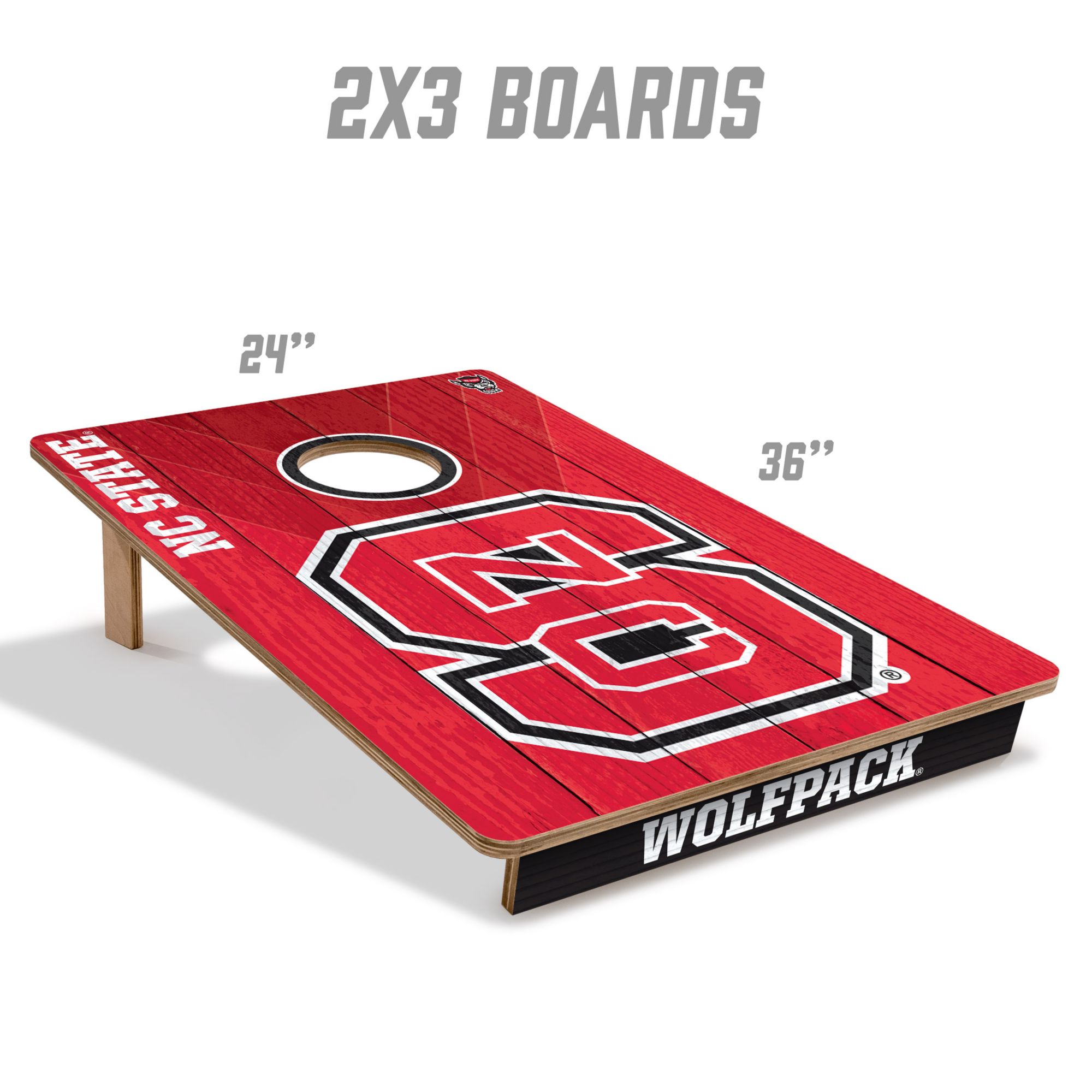 YouTheFan North Carolina State Wolfpack 2' x 3' Cornhole Boards product image