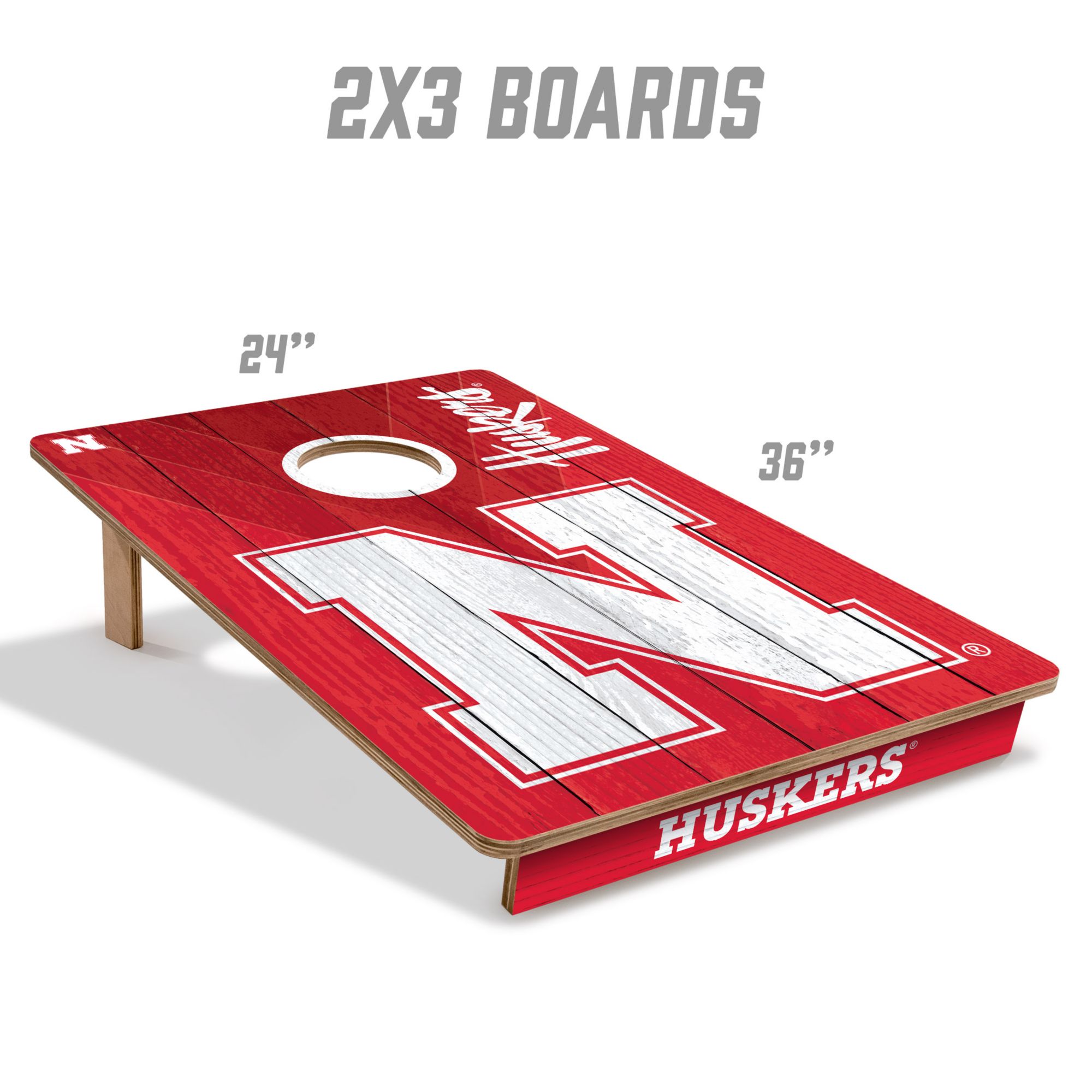 YouTheFan Nebraska Cornhuskers 2' x 3' Cornhole Boards product image