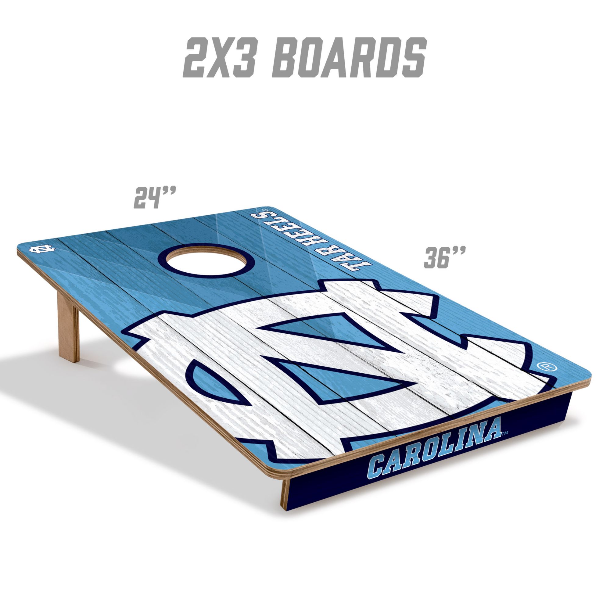 YouTheFan North Carolina Tar Heels 2' x 3' Cornhole Boards product image