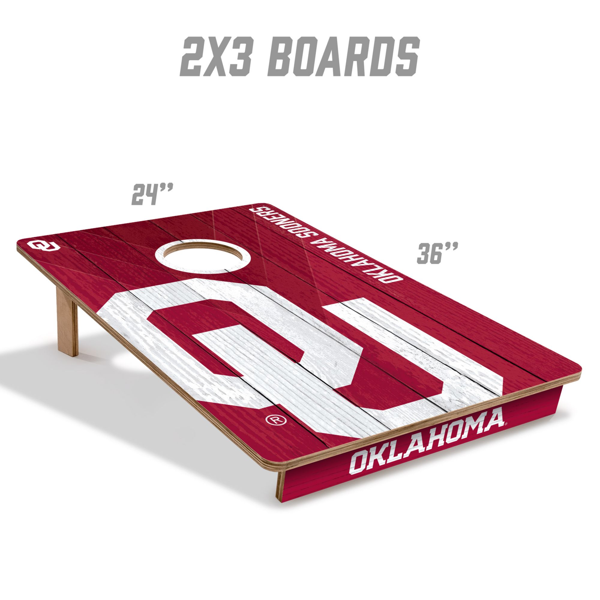 YouTheFan Oklahoma Sooners 2' x 3' Cornhole Boards product image