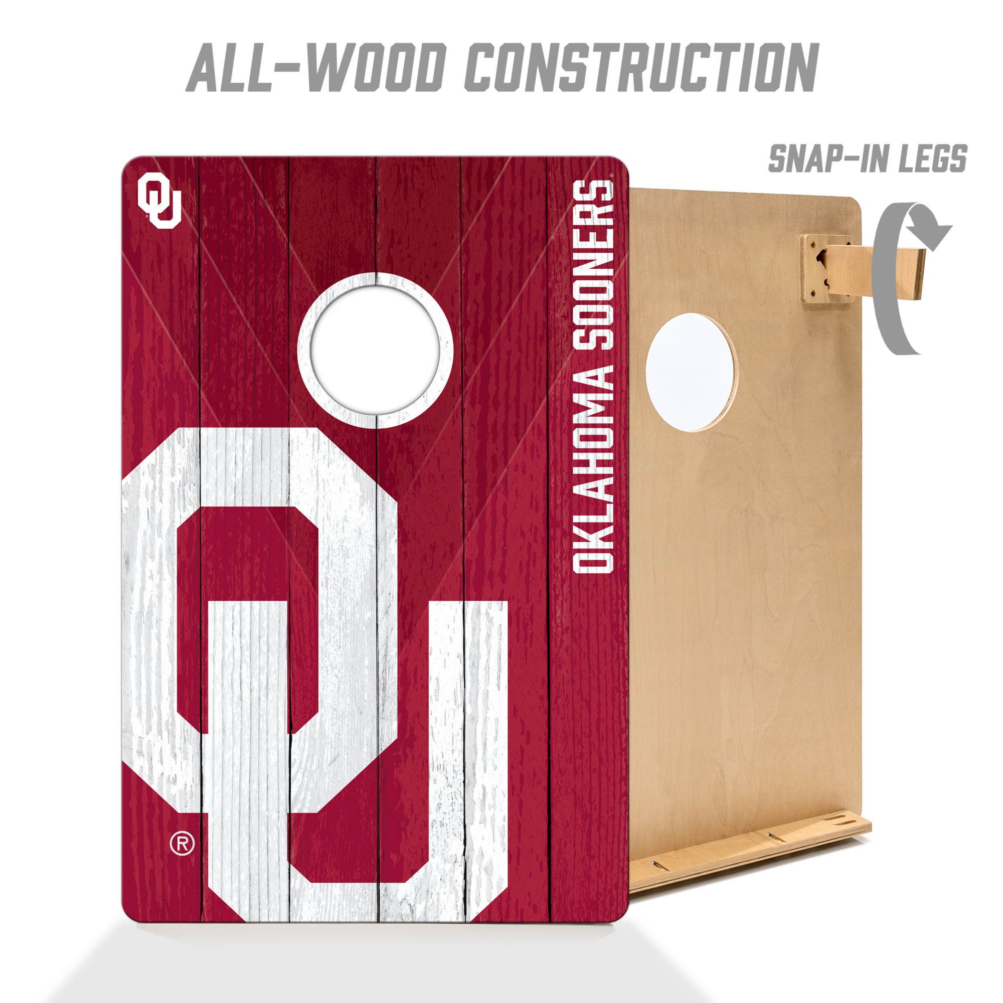 YouTheFan Oklahoma Sooners 2' x 3' Cornhole Boards product image