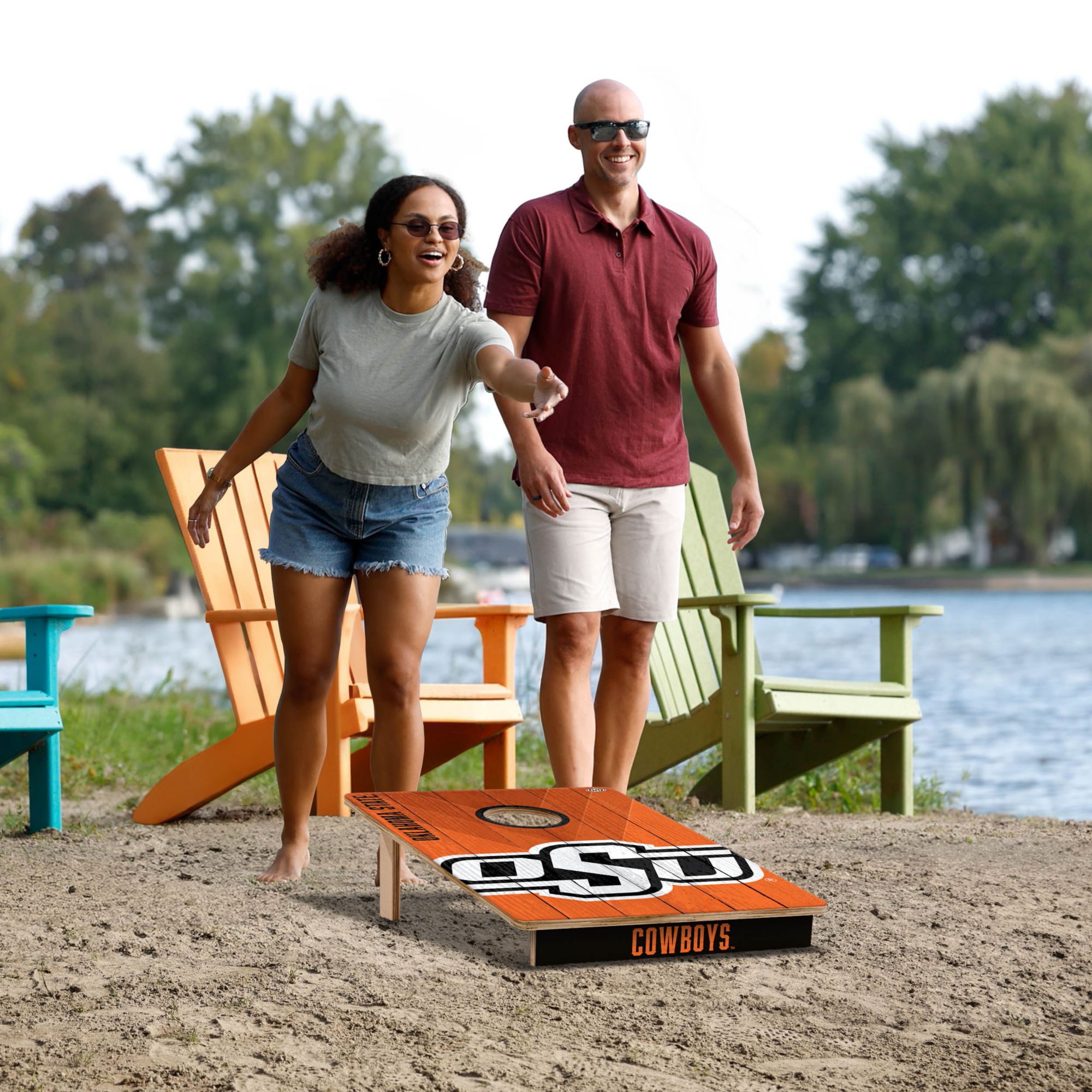 YouTheFan Oklahoma State Cowboys 2' x 3' Cornhole Boards product image