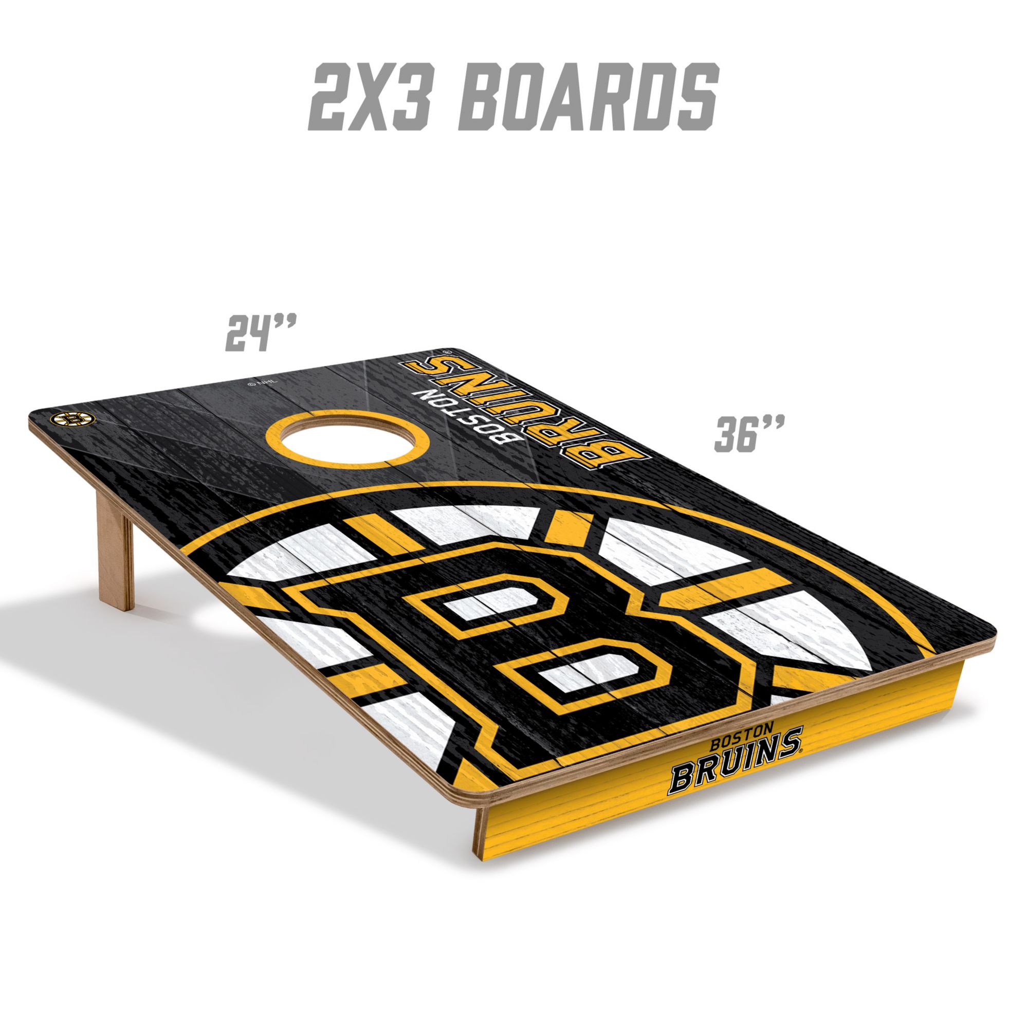 YouTheFan Boston Bruins 2' x 3' Cornhole Boards product image