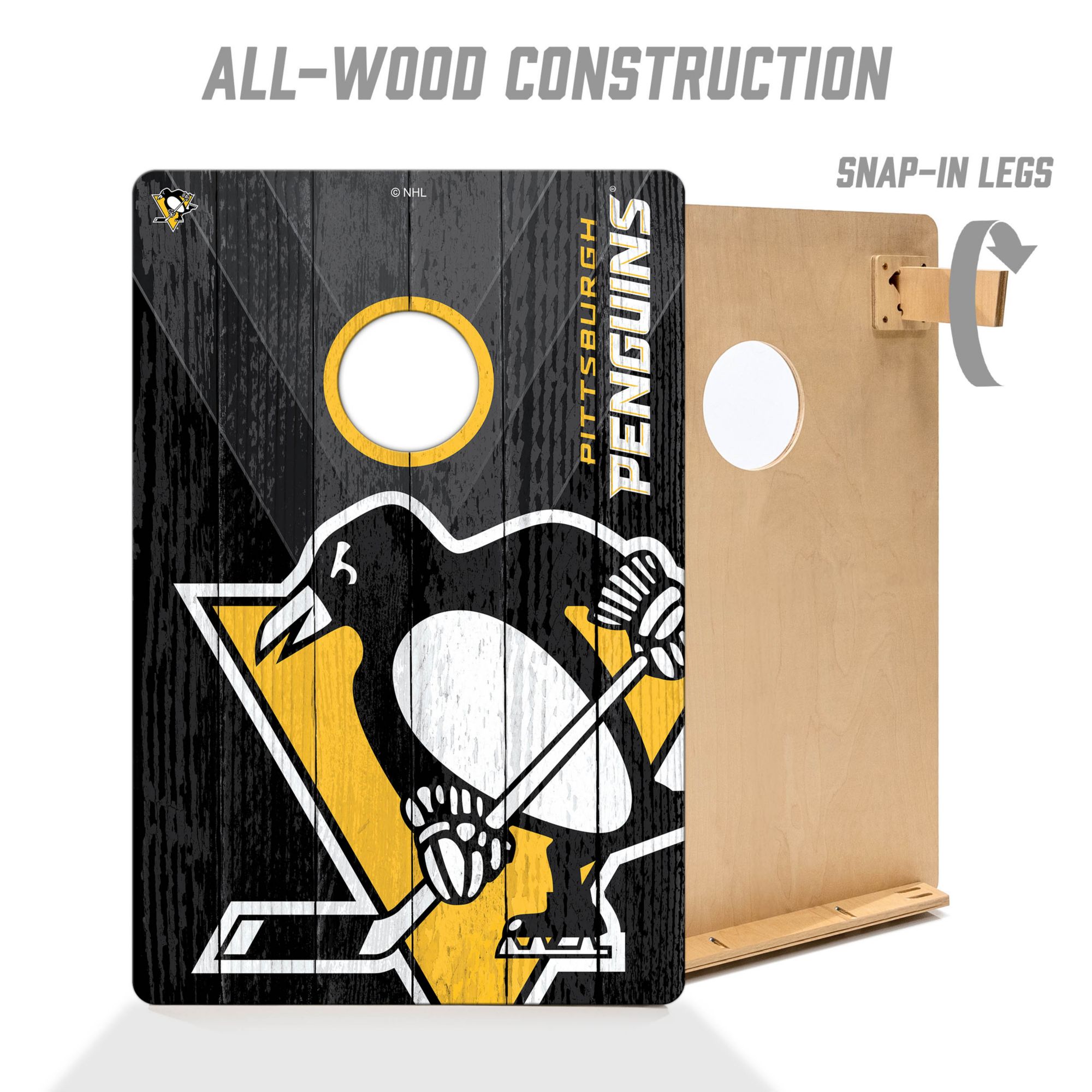 YouTheFan Pittsburgh Penguins 2' x 3' Cornhole Boards product image