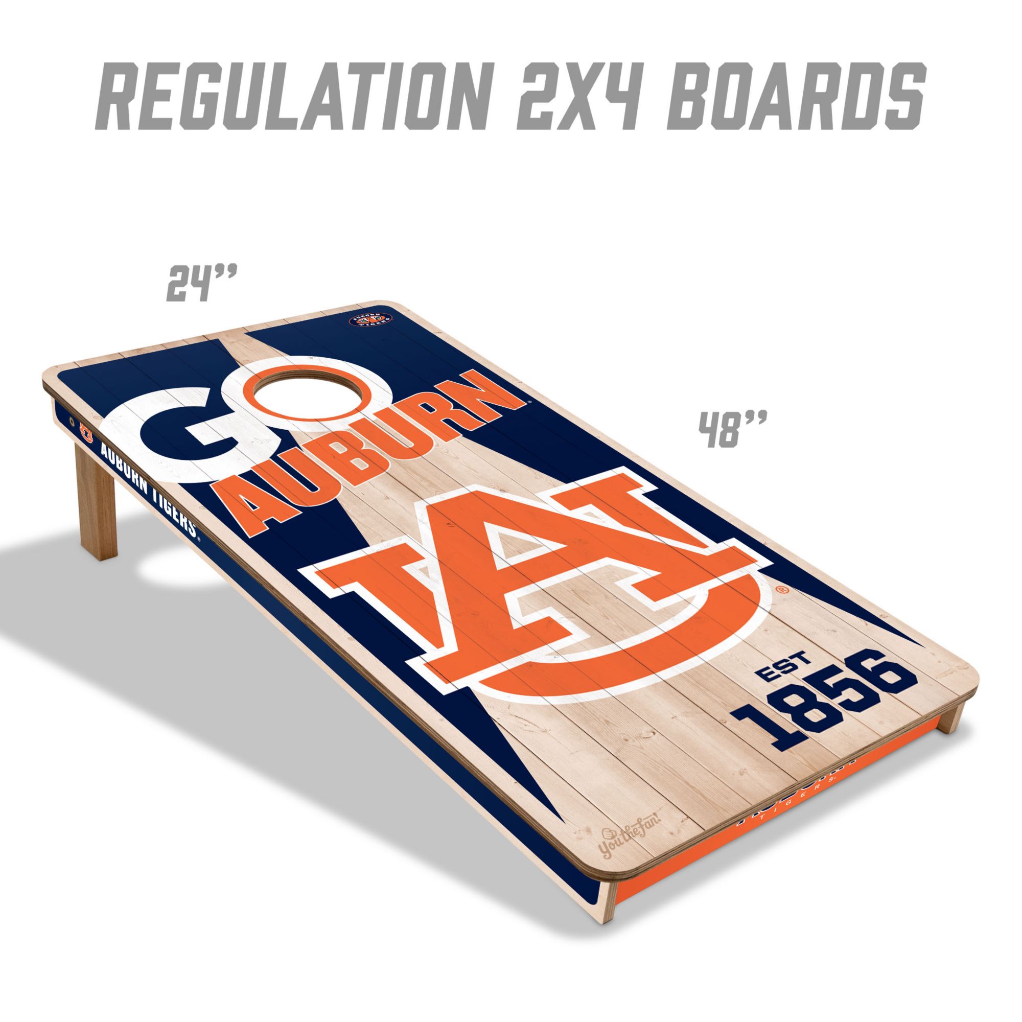 YouTheFan Auburn Tigers 2' x 4' Cornhole Boards product image