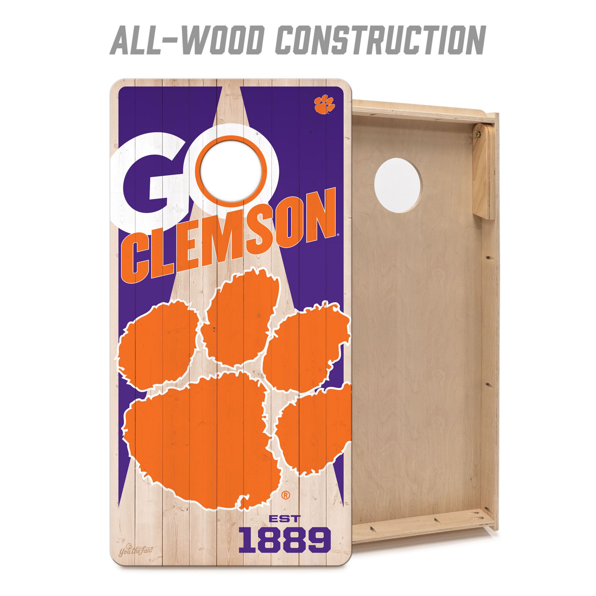 YouTheFan Clemson Tigers 2' x 4' Cornhole Boards product image
