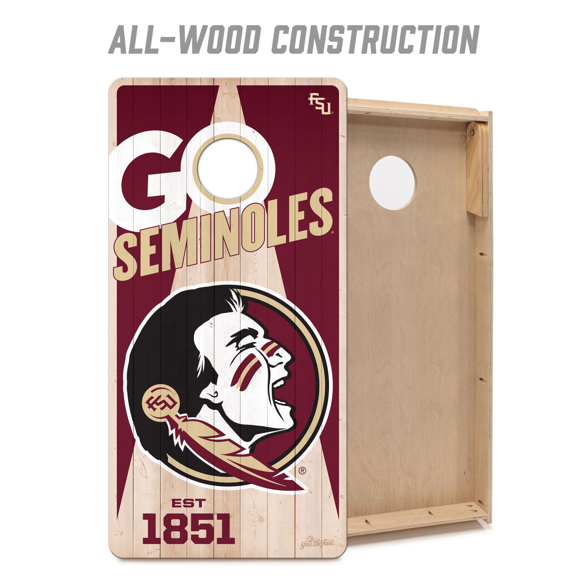 YouTheFan Florida State Seminoles 2' x 4' Cornhole Boards product image