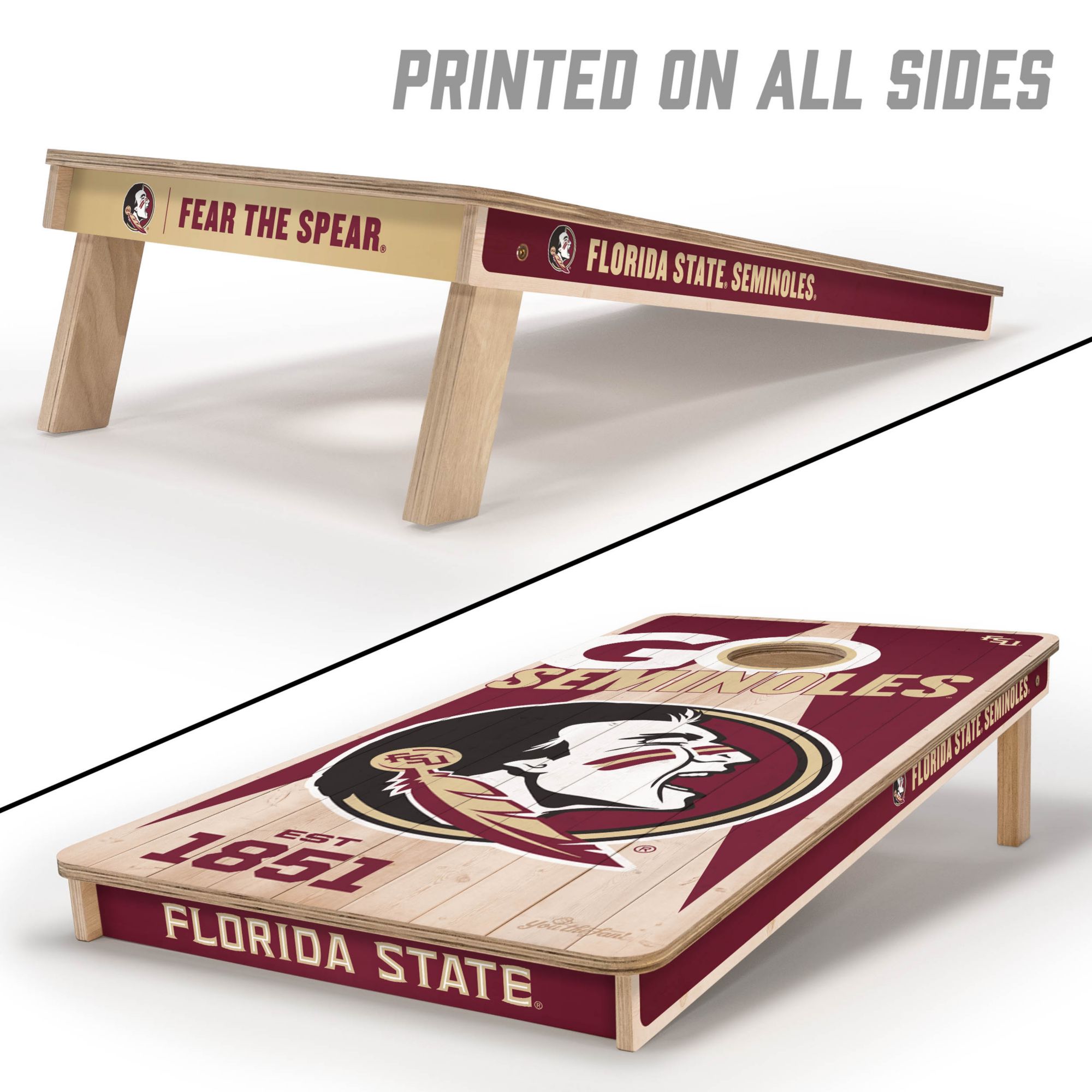 YouTheFan Florida State Seminoles 2' x 4' Cornhole Boards product image