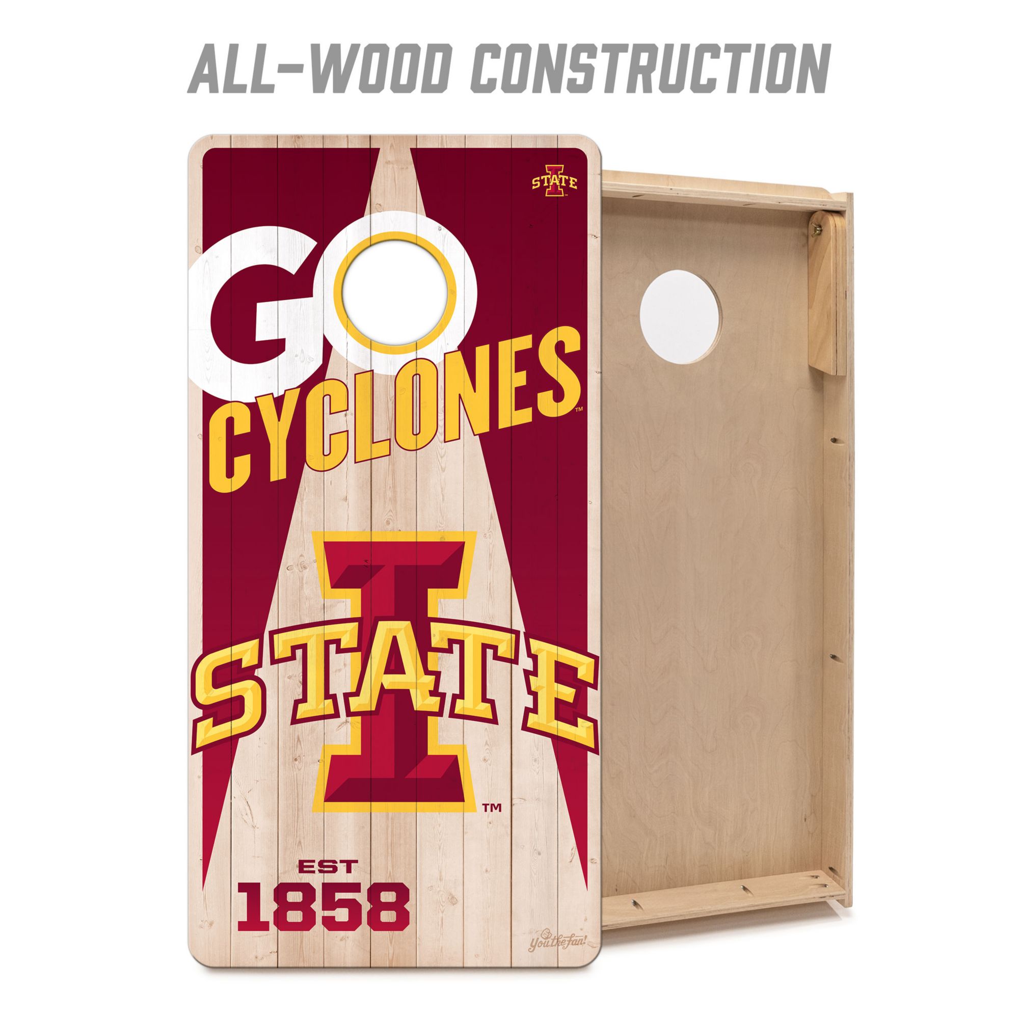 YouTheFan Iowa State Cyclones 2' x 4' Cornhole Boards product image