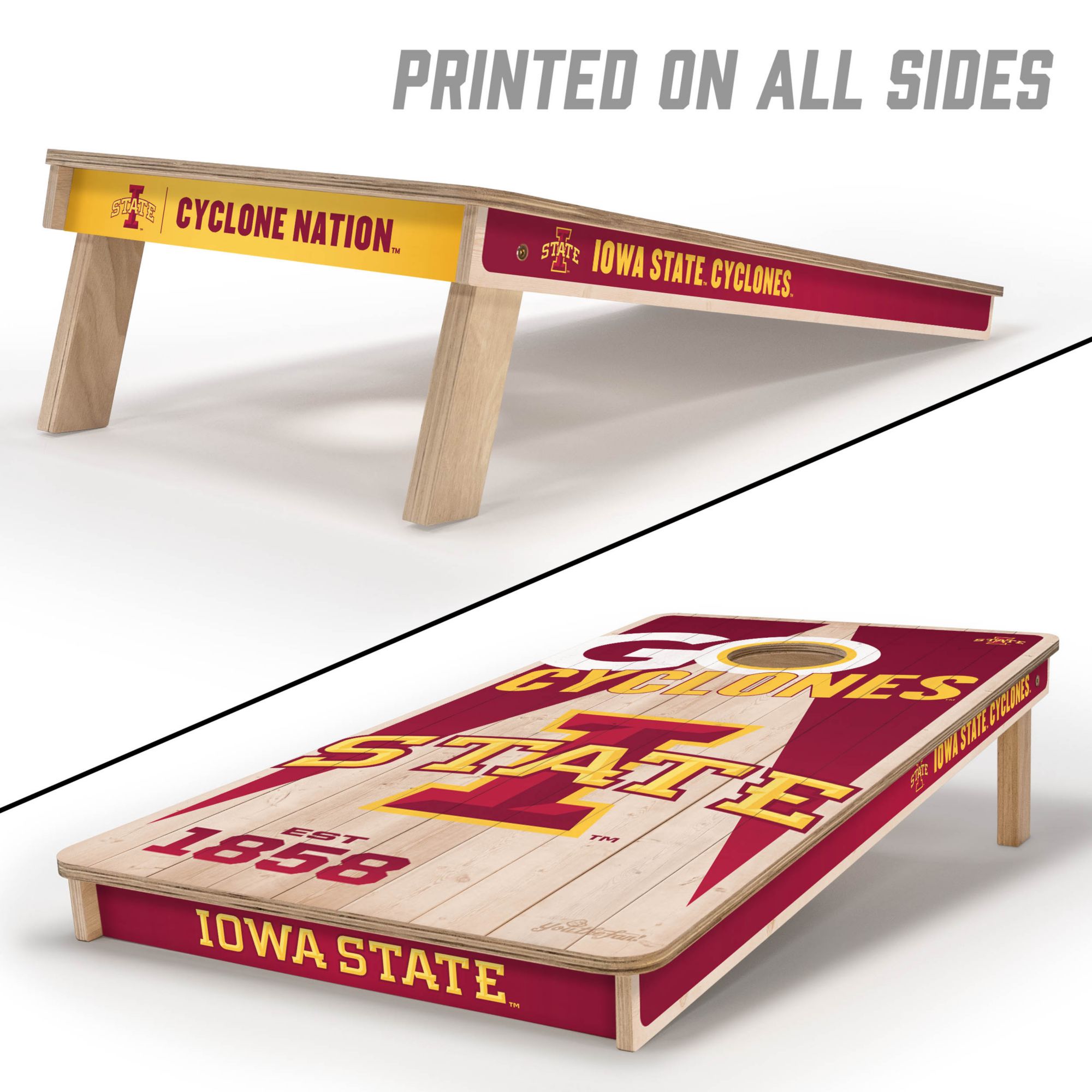YouTheFan Iowa State Cyclones 2' x 4' Cornhole Boards product image